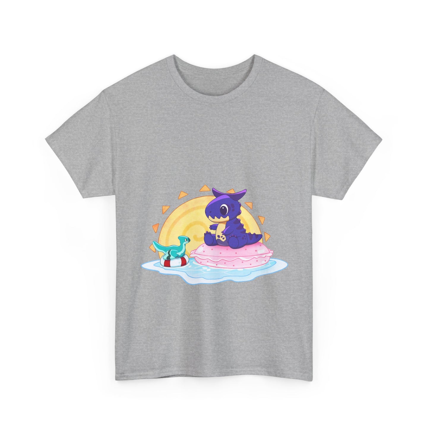 Limited Edition Carnotaurus with Archaeopteryx Sidekick Plushie Concept Art - T-Shirt (AUS EDITION)