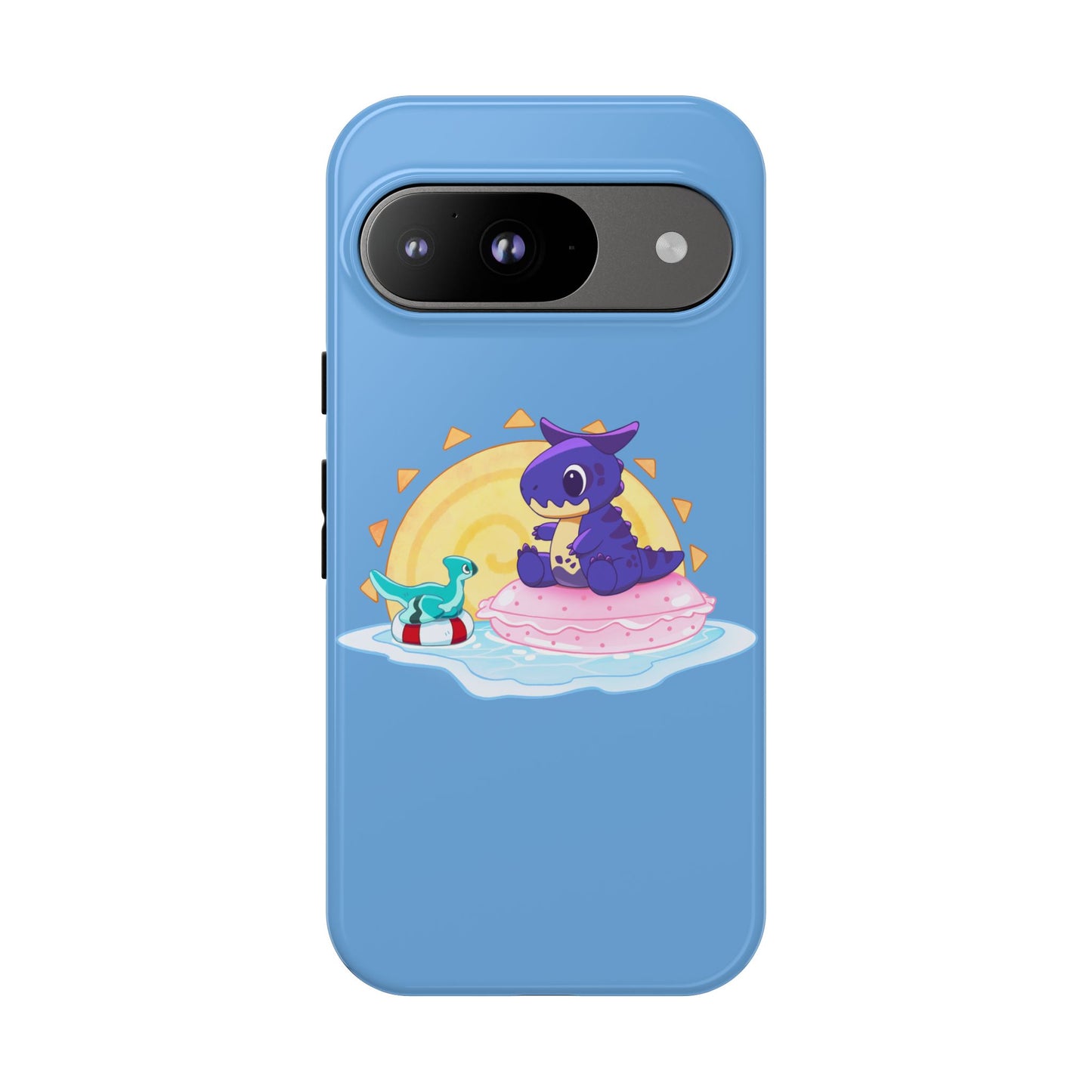 Limited Edition Carnotaurus with Archaeopteryx Sidekick Plushie Concept Art - Phone Case