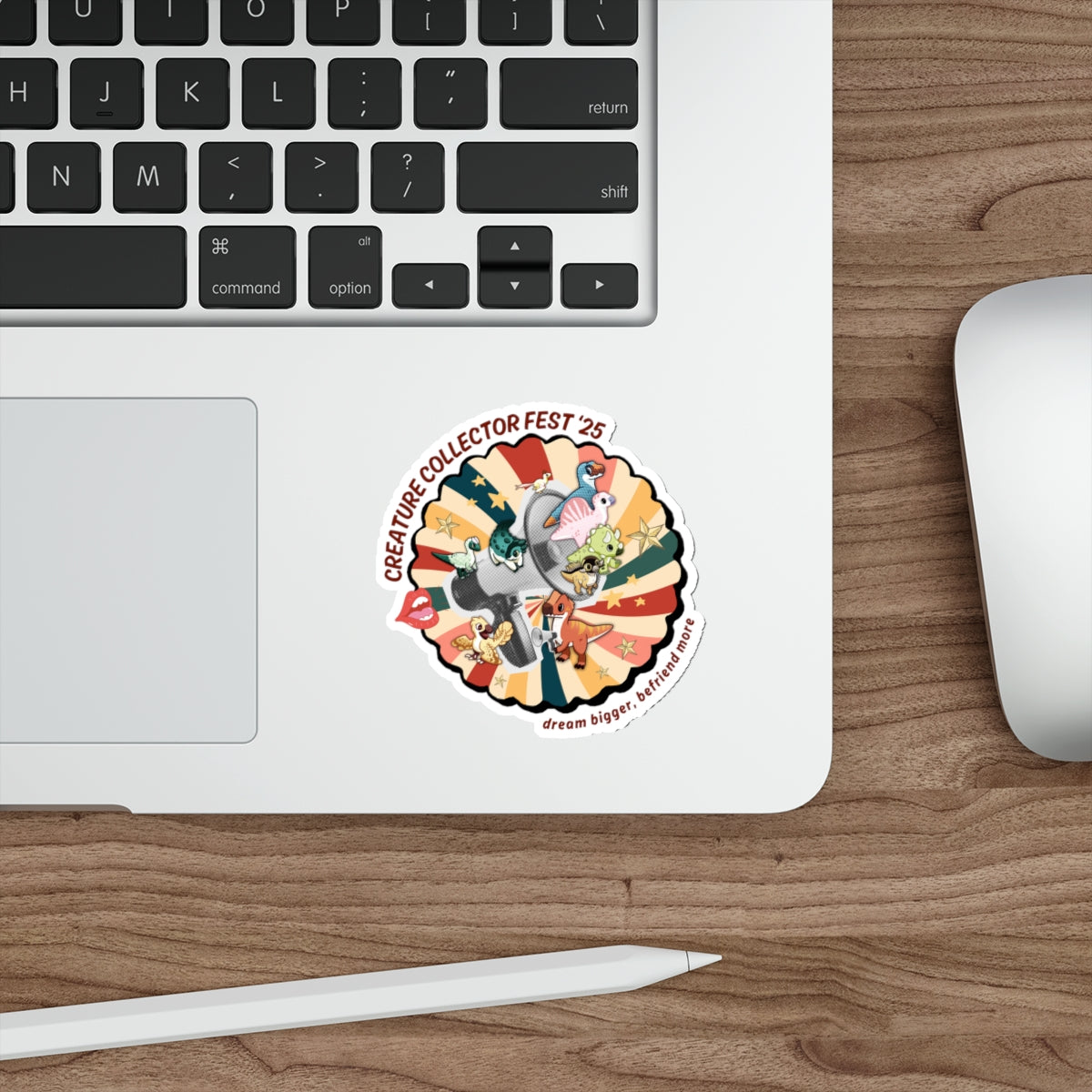 Limited Edition Dream Bigger, Befriend More - Creature Collector Festival 2025 Sticker - Die-Cut Stickers