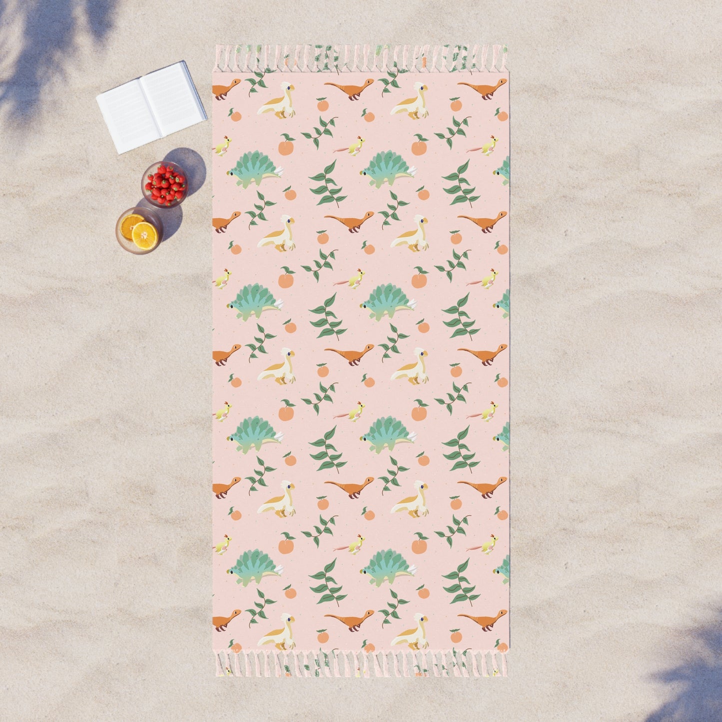 Peach Dinos - Boho Beach Cloth