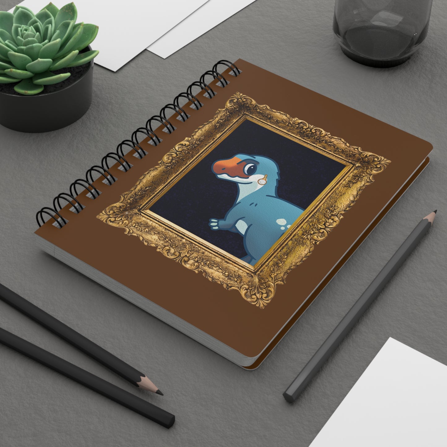 Megalo with a Pearl Earring - Spiral Bound Journal