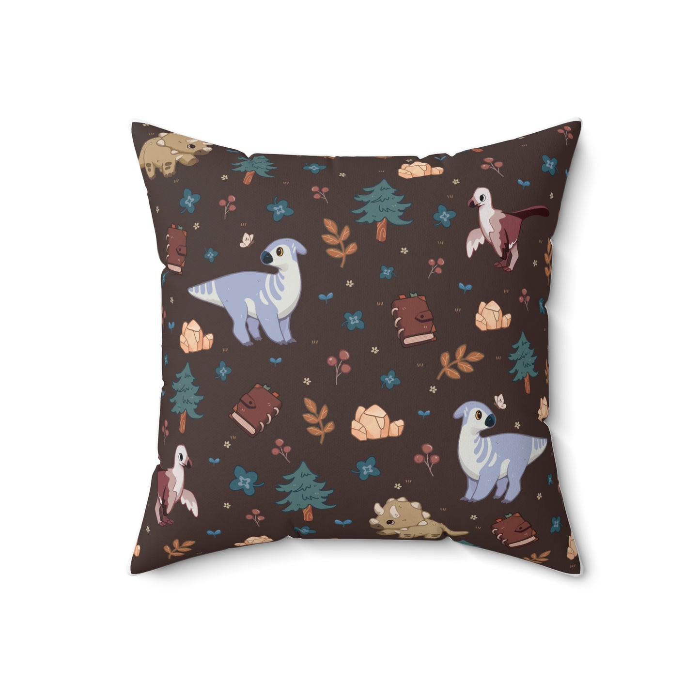 Square Pillow - Roaming Rancher in Truffle Brown