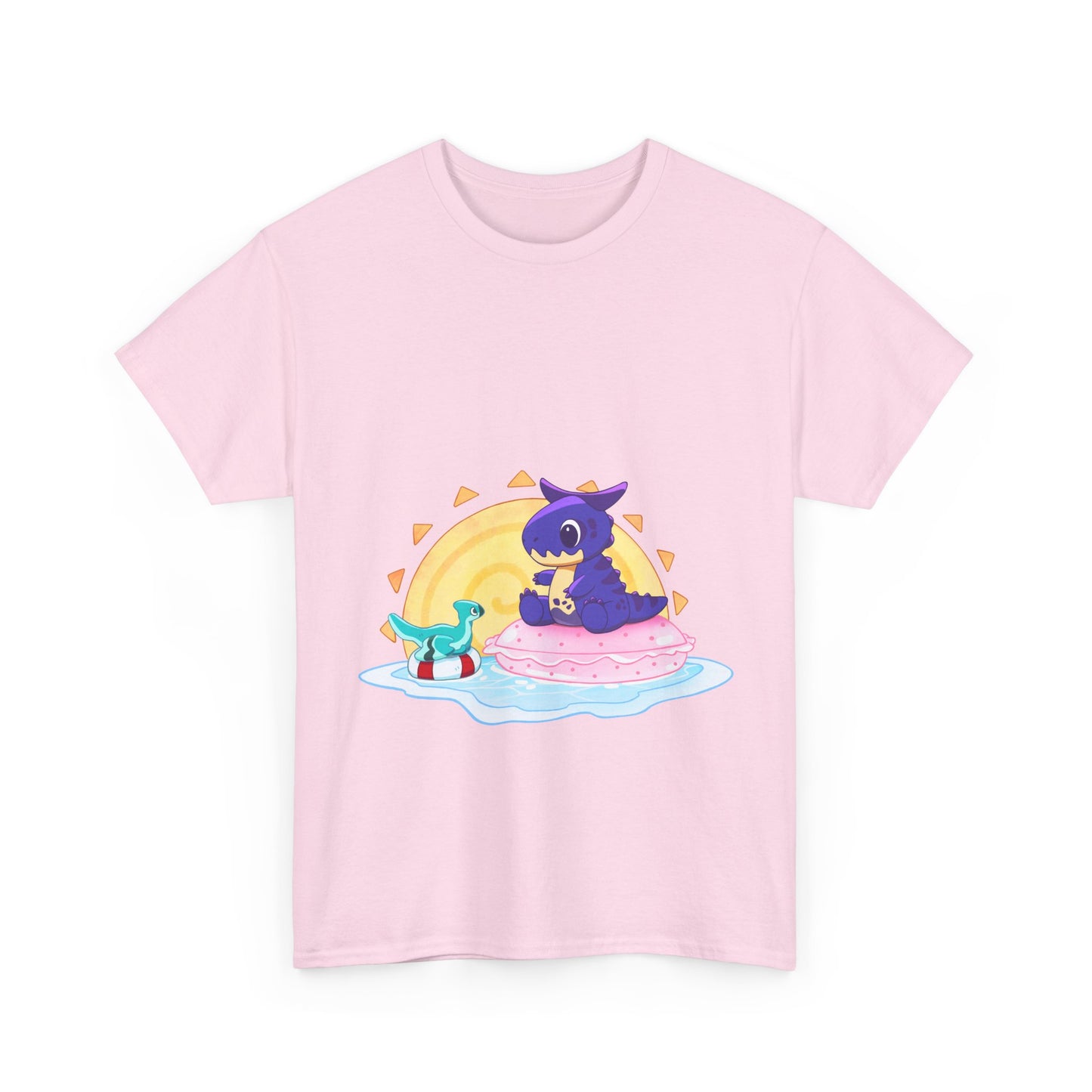 Limited Edition Carnotaurus with Archaeopteryx Sidekick Plushie Concept Art - T-Shirt (AUS EDITION)