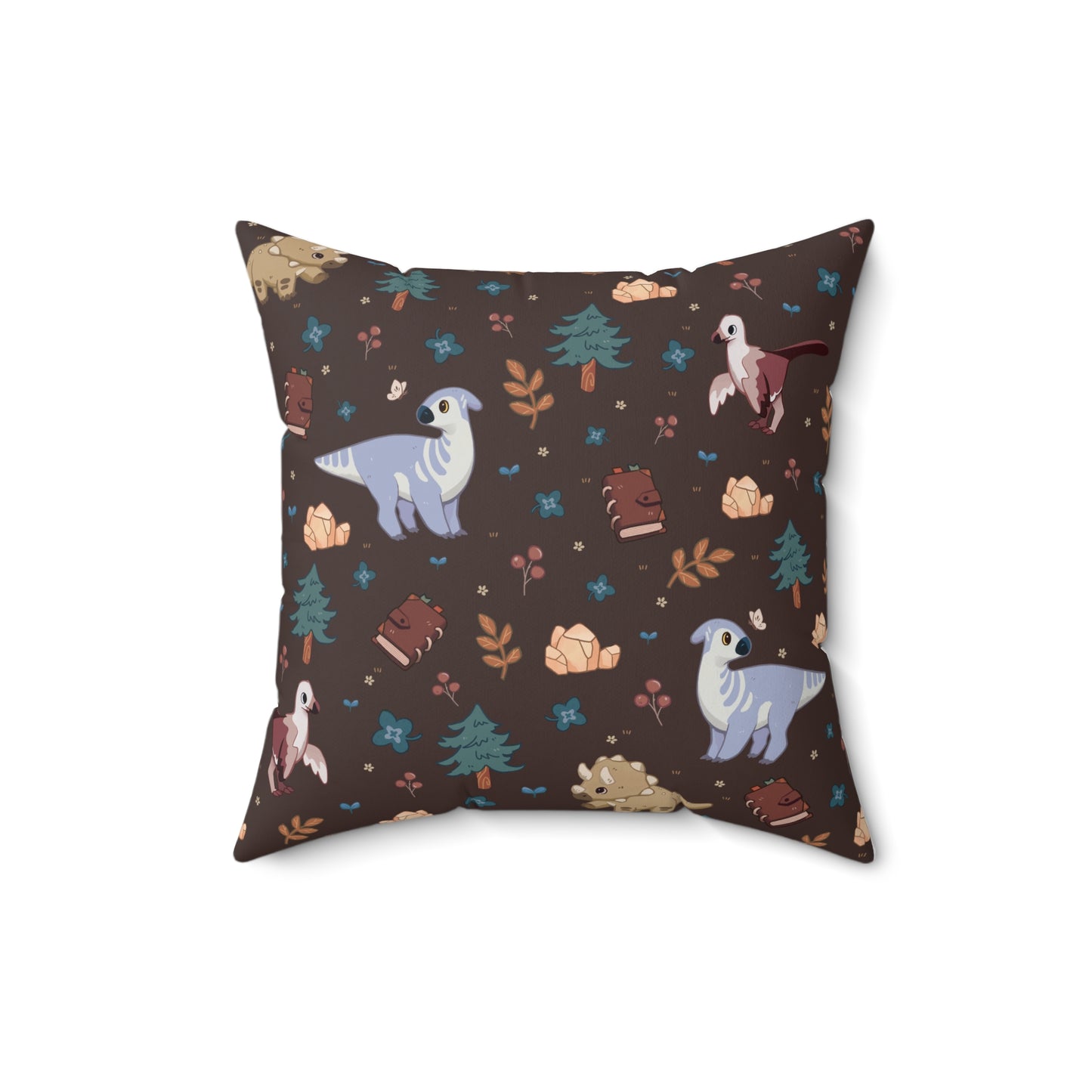 Square Pillow - Roaming Rancher in Truffle Brown