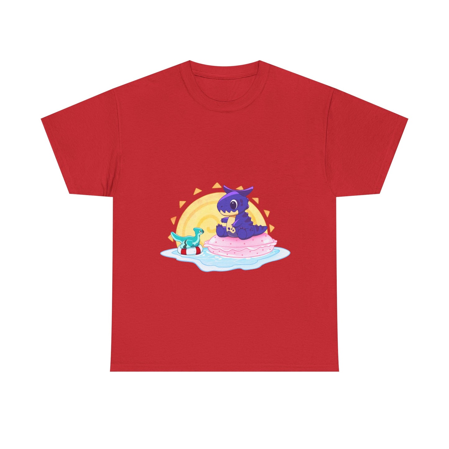 Limited Edition Carnotaurus with Archaeopteryx Sidekick Plushie Concept Art - T-Shirt (AUS EDITION)