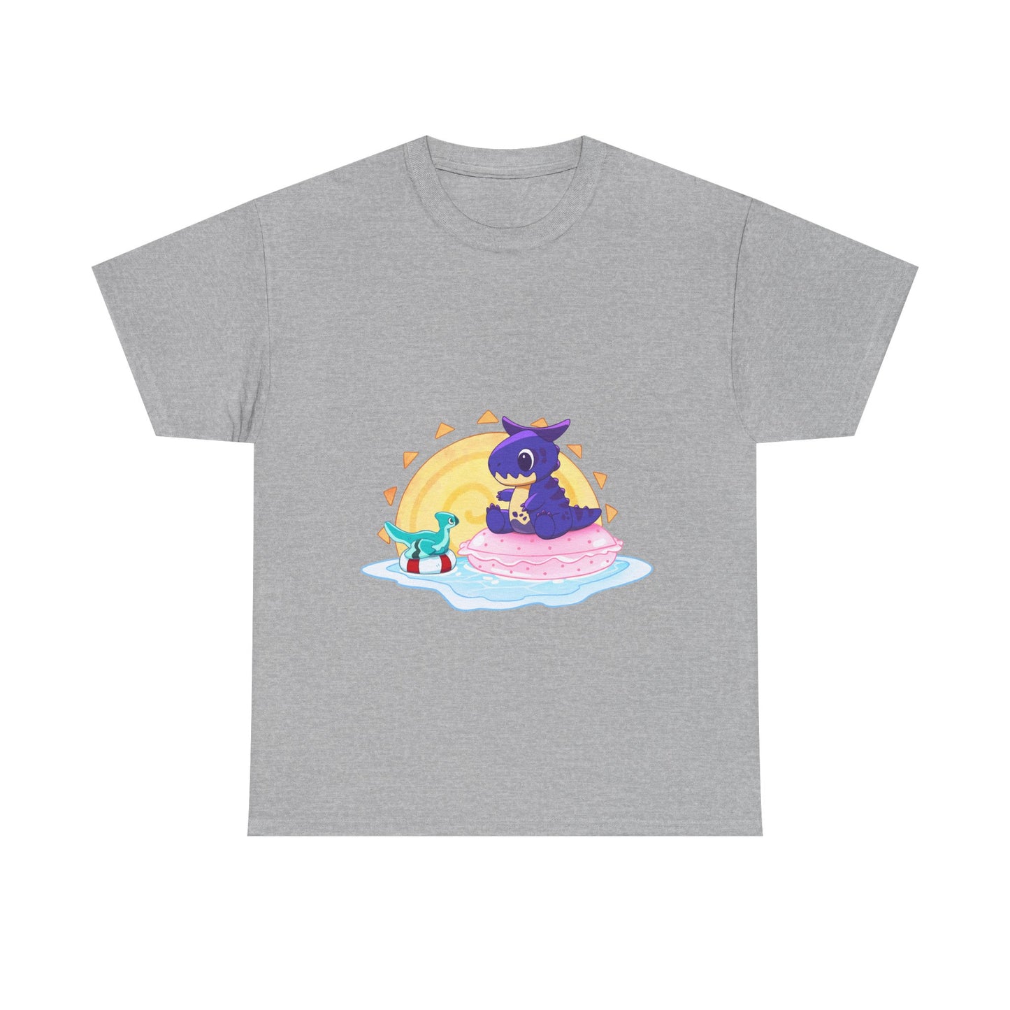 Limited Edition Carnotaurus with Archaeopteryx Sidekick Plushie Concept Art - T-Shirt (AUS EDITION)