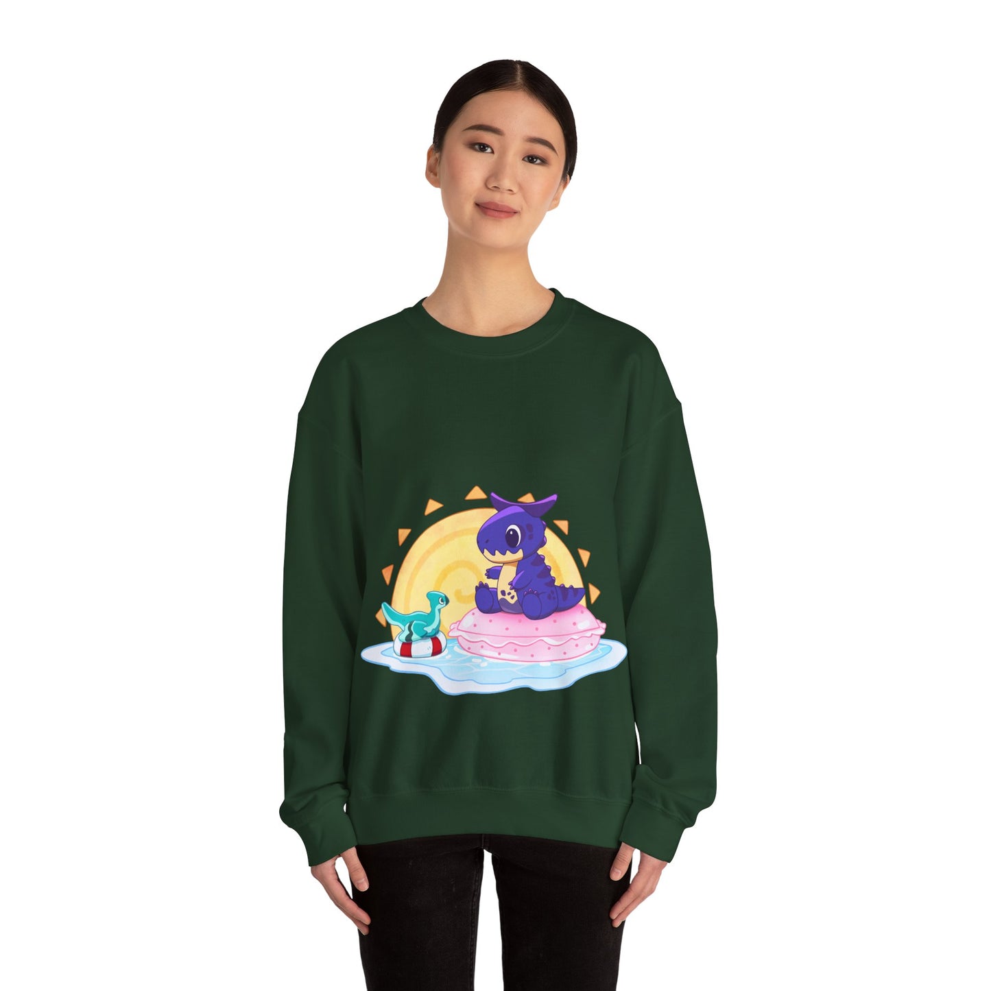 Limited Edition Carnotaurus with Archaeopteryx Sidekick Plushie Concept Art - Sweatshirt (AUS EDITION)