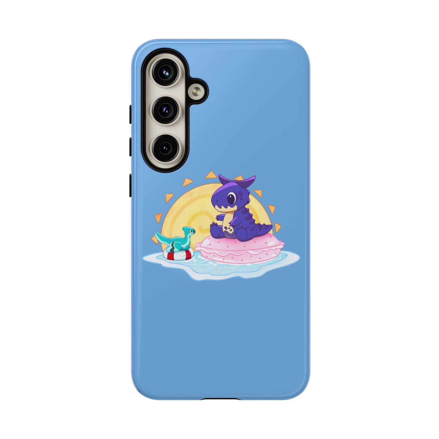 Limited Edition Carnotaurus with Archaeopteryx Sidekick Plushie Concept Art - Phone Case