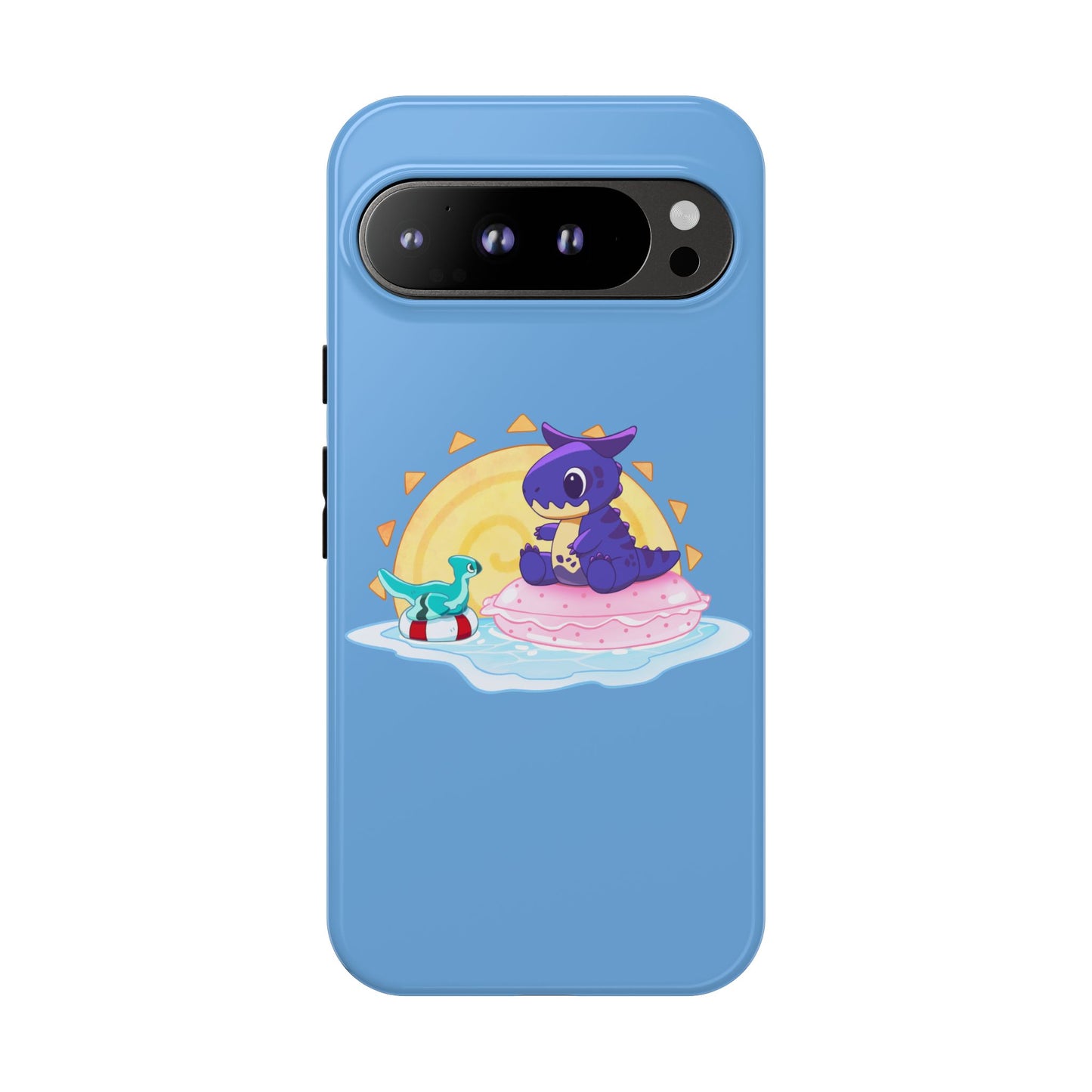 Limited Edition Carnotaurus with Archaeopteryx Sidekick Plushie Concept Art - Phone Case