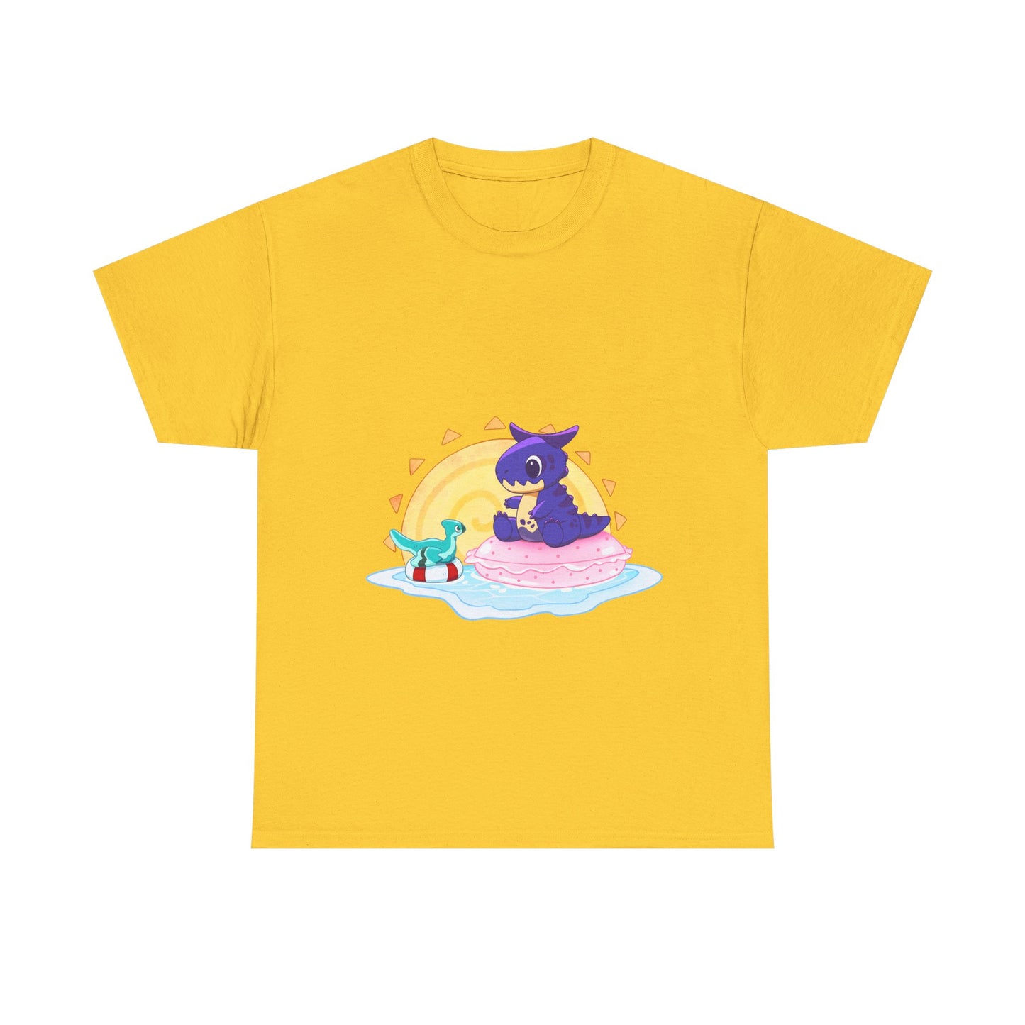 Limited Edition Carnotaurus with Archaeopteryx Sidekick Plushie Concept Art - T-Shirt (AUS EDITION)
