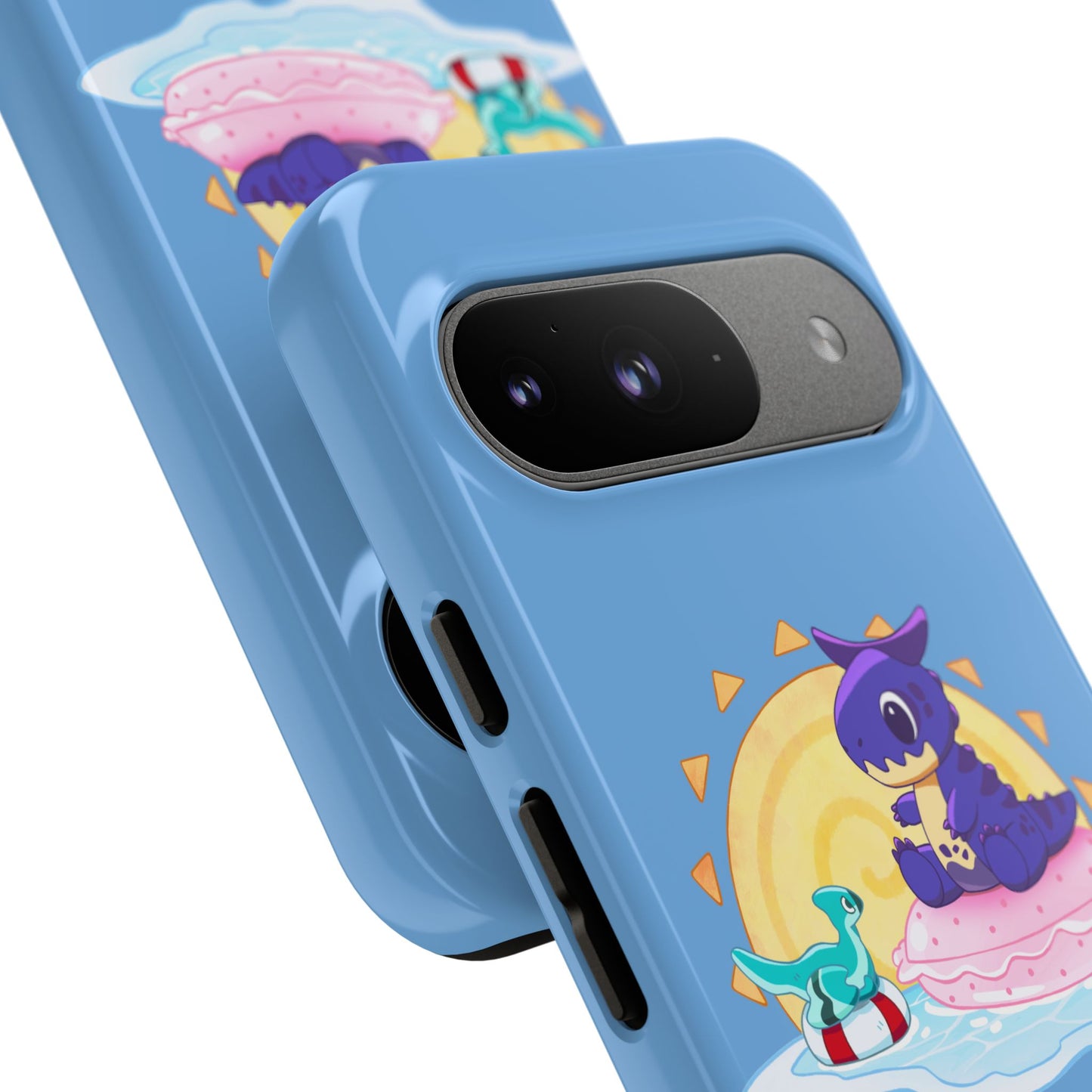 Limited Edition Carnotaurus with Archaeopteryx Sidekick Plushie Concept Art - Phone Case