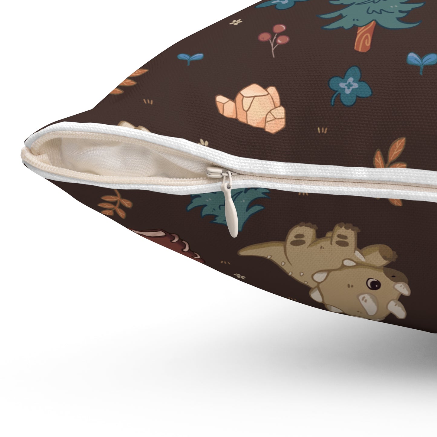 Square Pillow - Roaming Rancher in Truffle Brown