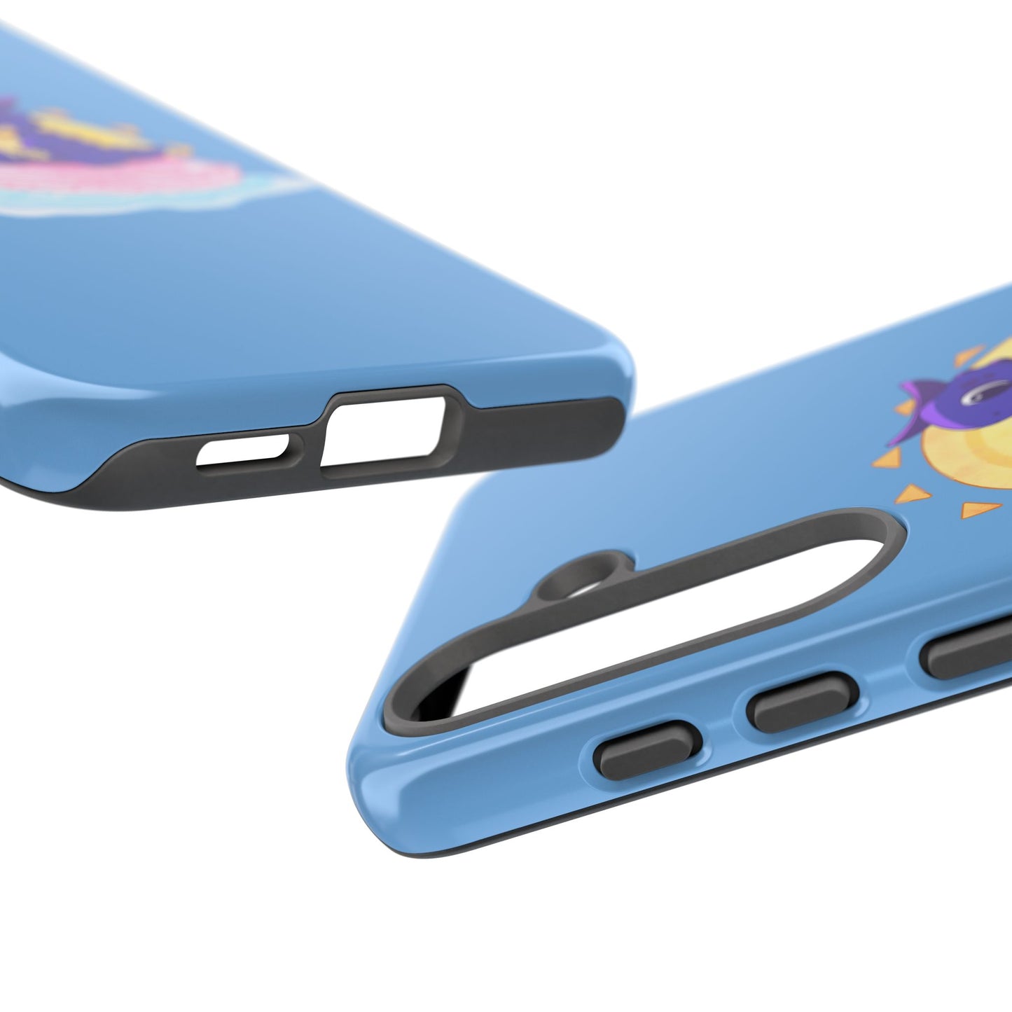 Limited Edition Carnotaurus with Archaeopteryx Sidekick Plushie Concept Art - Phone Case