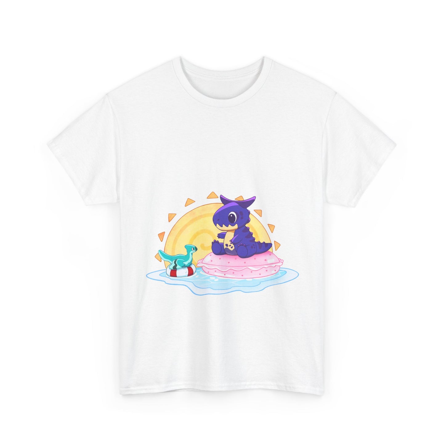 Limited Edition Carnotaurus with Archaeopteryx Sidekick Plushie Concept Art - T-Shirt (AUS EDITION)