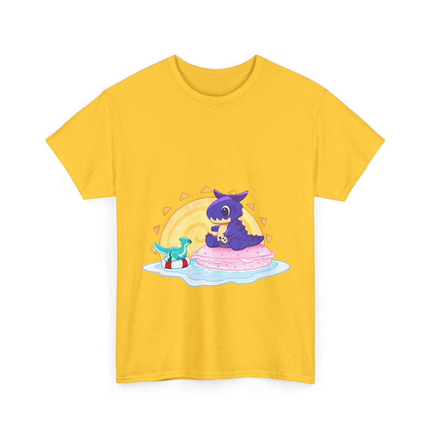 Limited Edition Carnotaurus with Archaeopteryx Sidekick Plushie Concept Art - T-Shirt (AUS EDITION)
