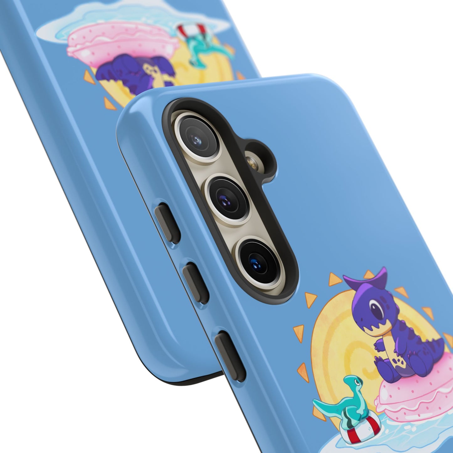 Limited Edition Carnotaurus with Archaeopteryx Sidekick Plushie Concept Art - Phone Case