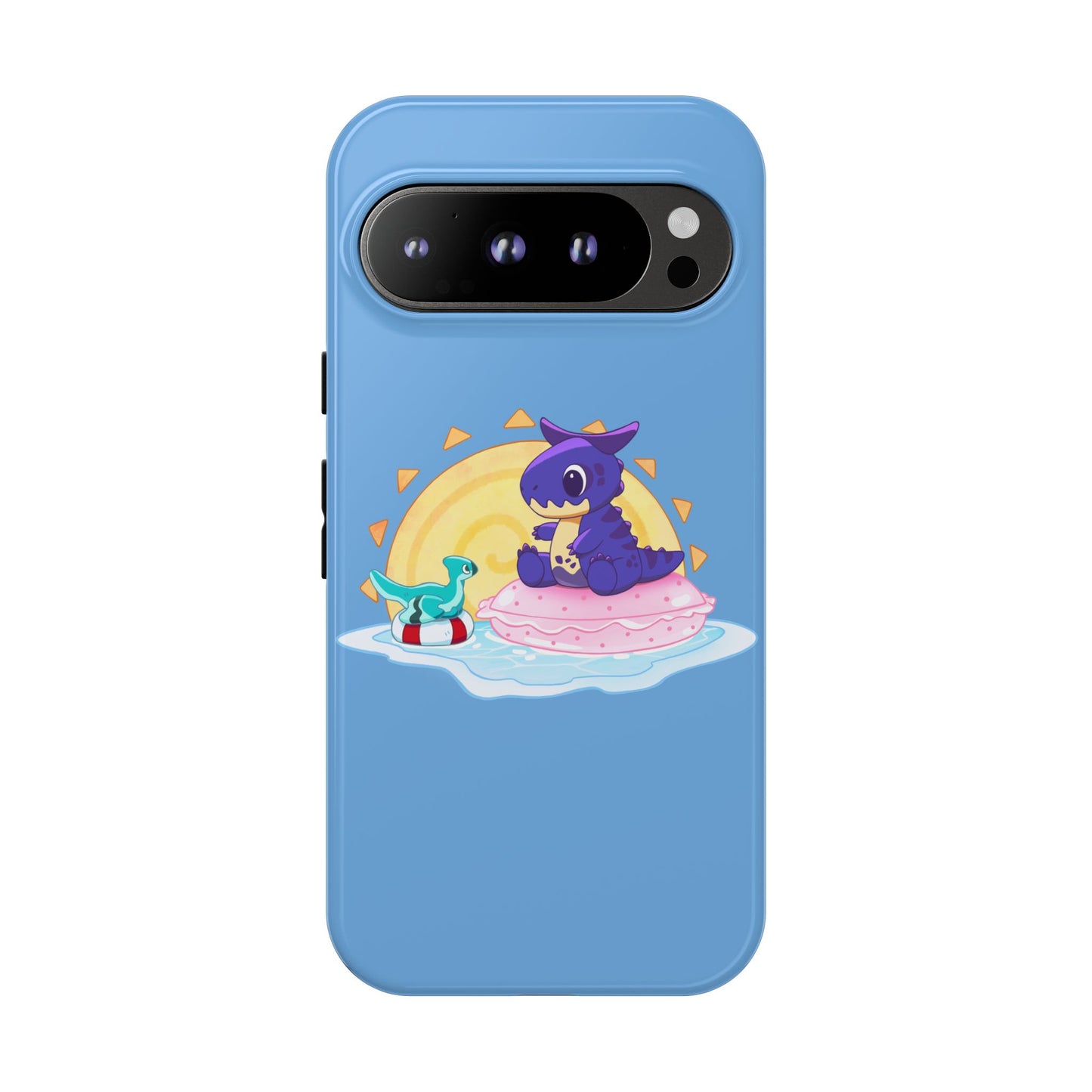 Limited Edition Carnotaurus with Archaeopteryx Sidekick Plushie Concept Art - Phone Case