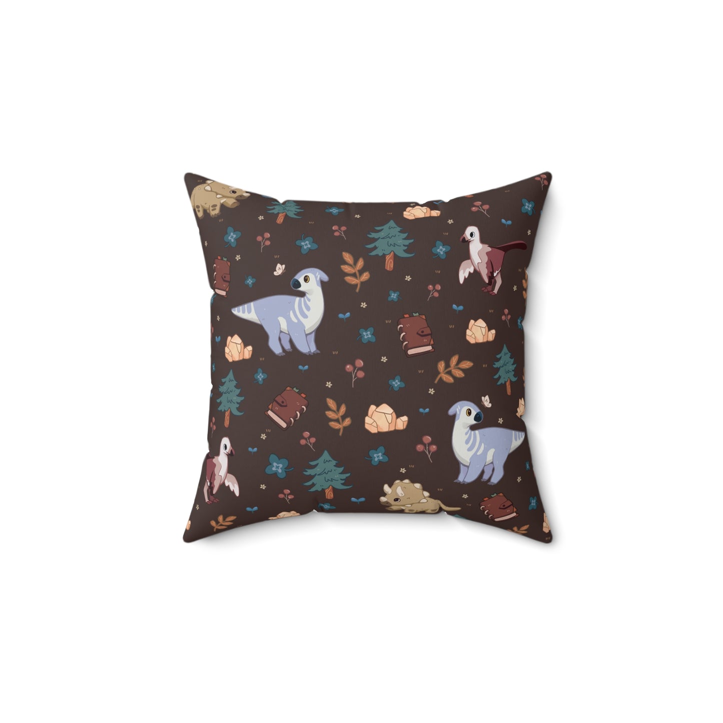 Square Pillow - Roaming Rancher in Truffle Brown