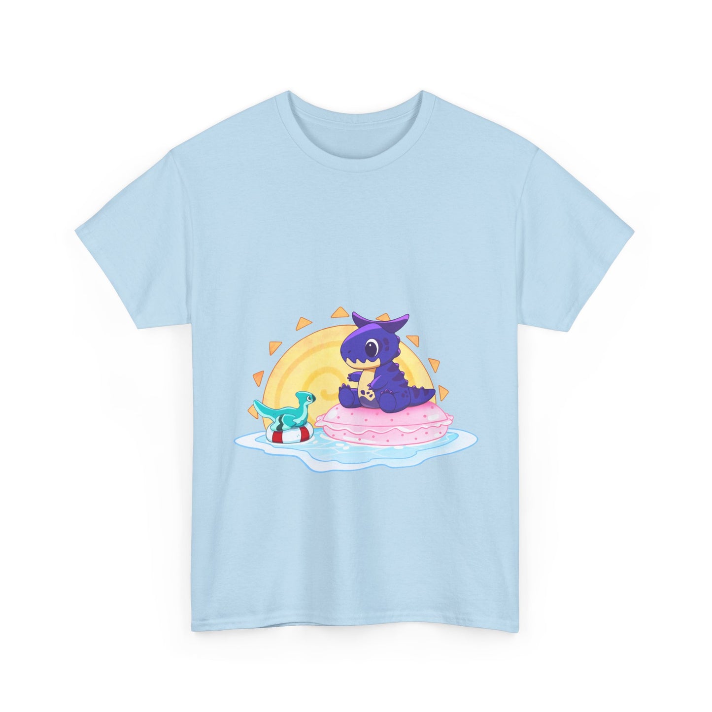 Limited Edition Carnotaurus with Archaeopteryx Sidekick Plushie Concept Art - T-Shirt (AUS EDITION)