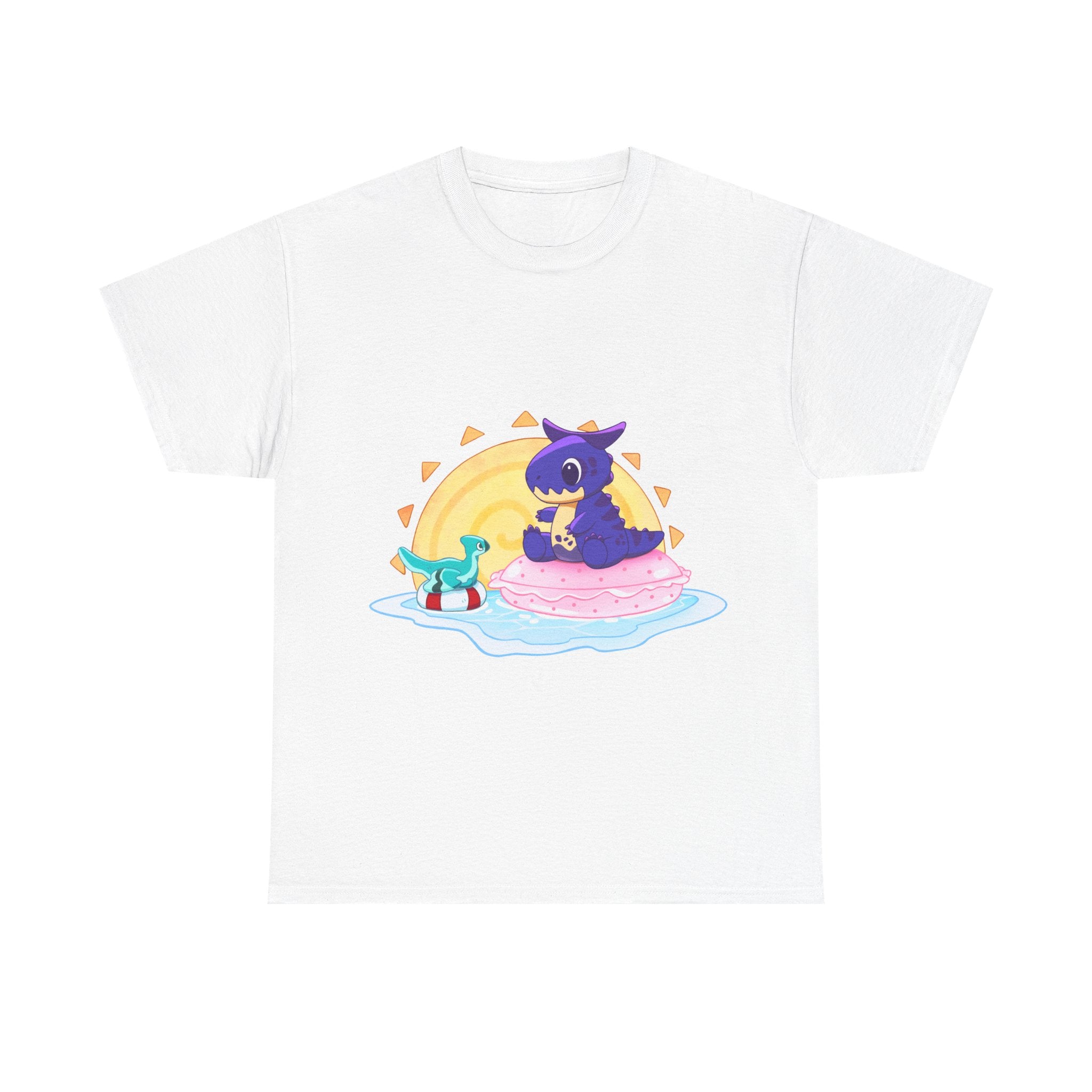 Limited Edition Carnotaurus with Archaeopteryx Sidekick Plushie Concept Art - T-Shirt (UK/EU/USA EDITION)