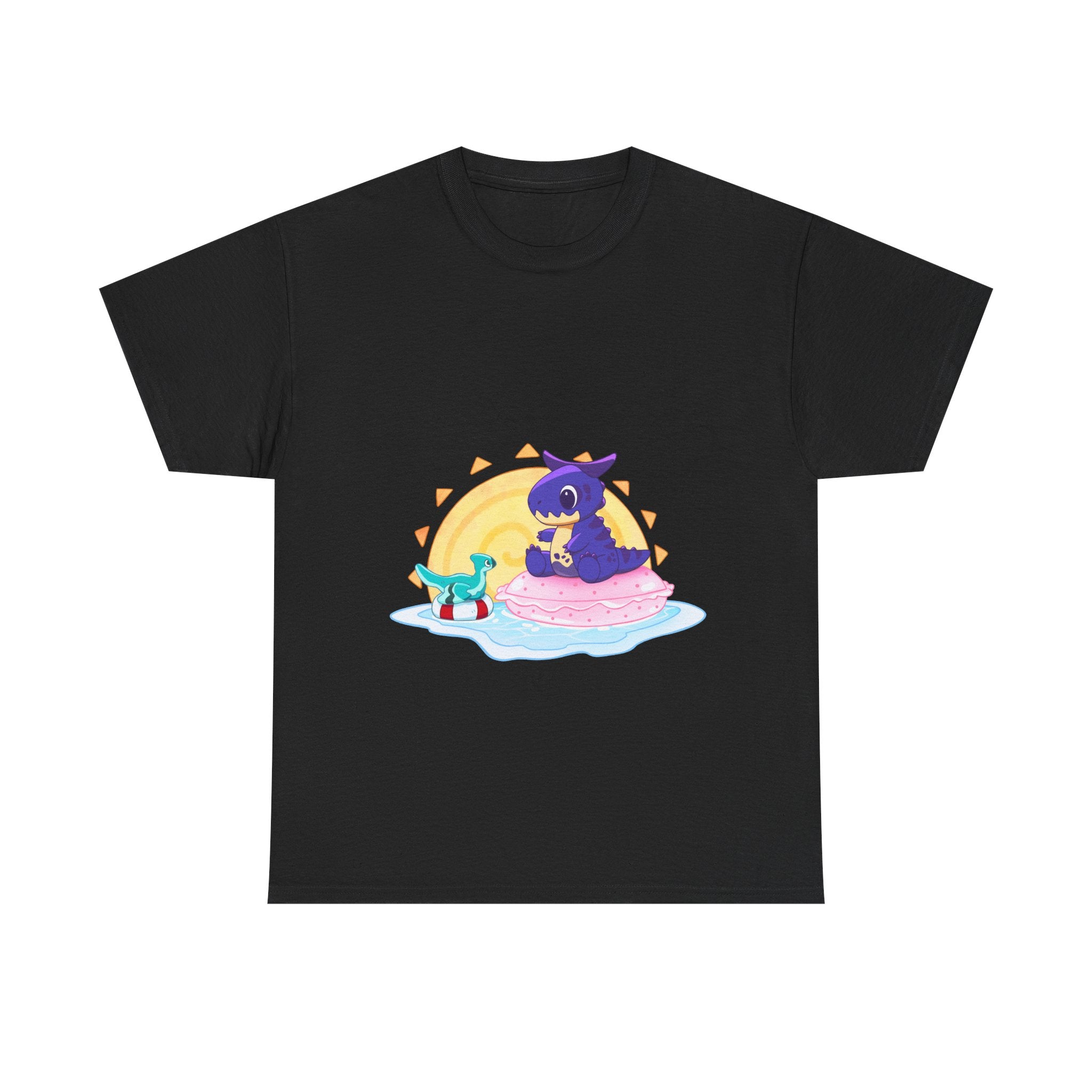 Limited Edition Carnotaurus with Archaeopteryx Sidekick Plushie Concept Art - T-Shirt (AUS EDITION)