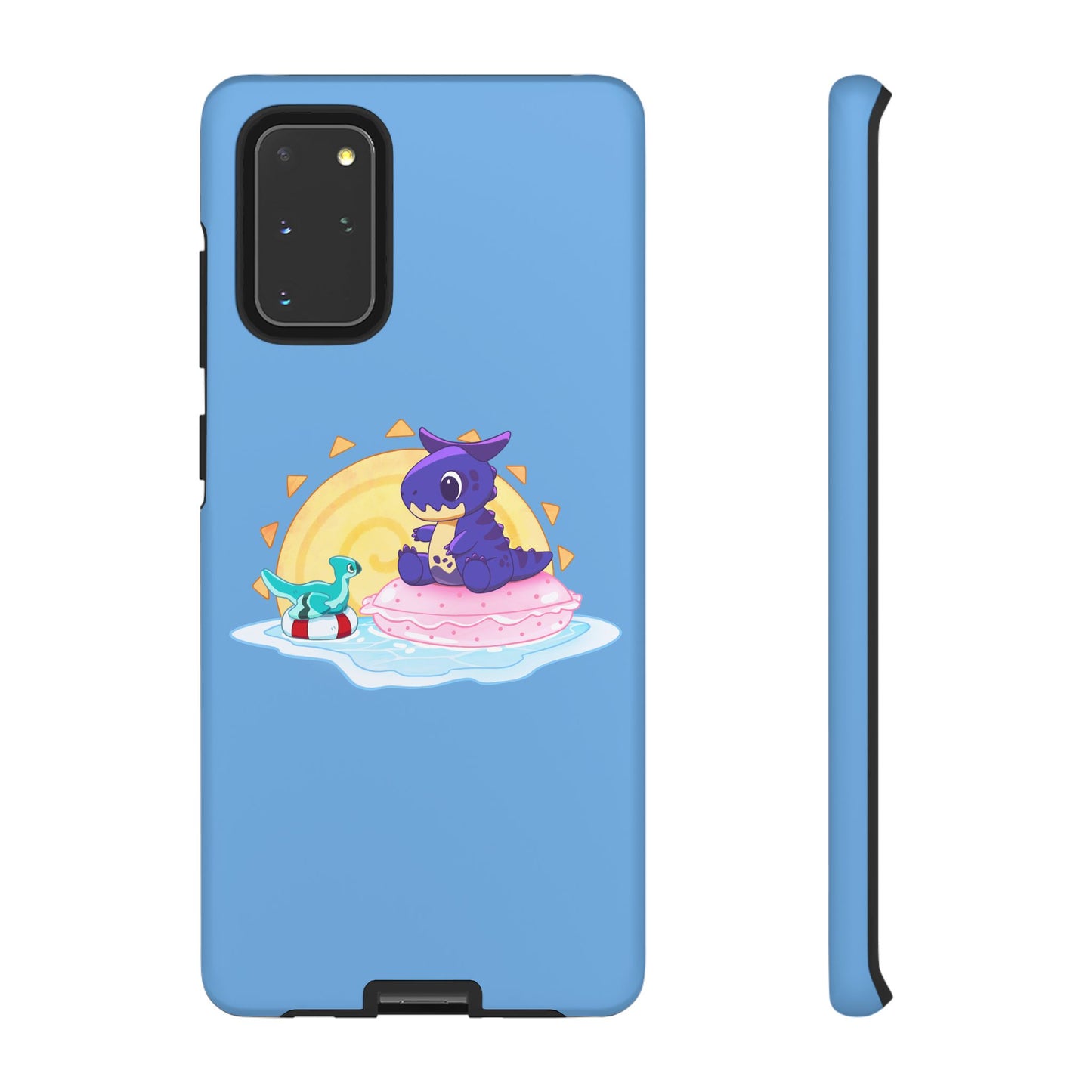 Limited Edition Carnotaurus with Archaeopteryx Sidekick Plushie Concept Art - Phone Case