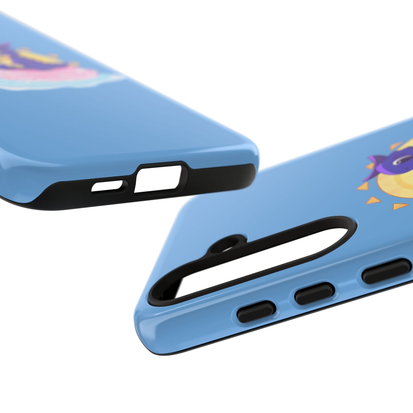 Limited Edition Carnotaurus with Archaeopteryx Sidekick Plushie Concept Art - Phone Case