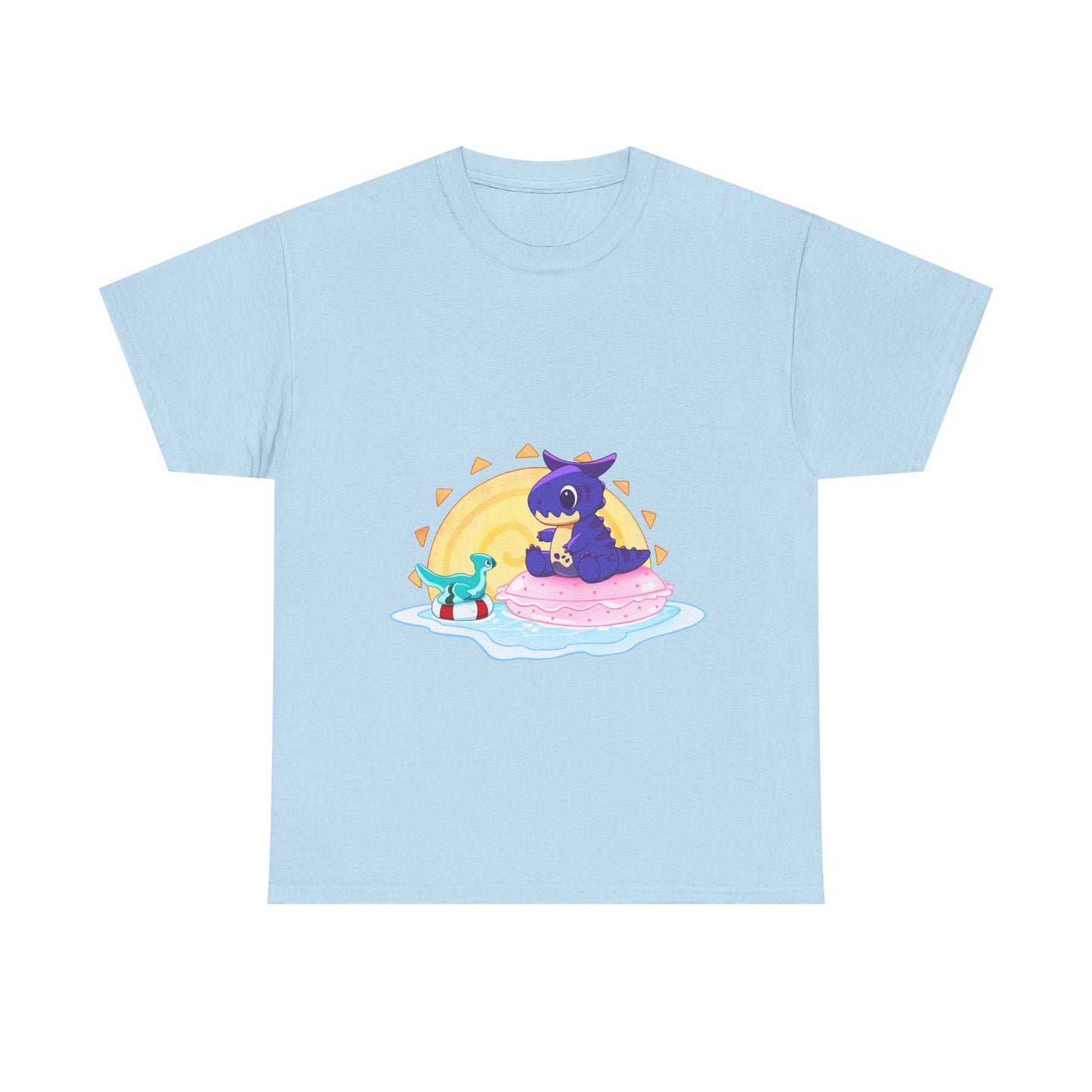 Limited Edition Carnotaurus with Archaeopteryx Sidekick Plushie Concept Art - T-Shirt (AUS EDITION)