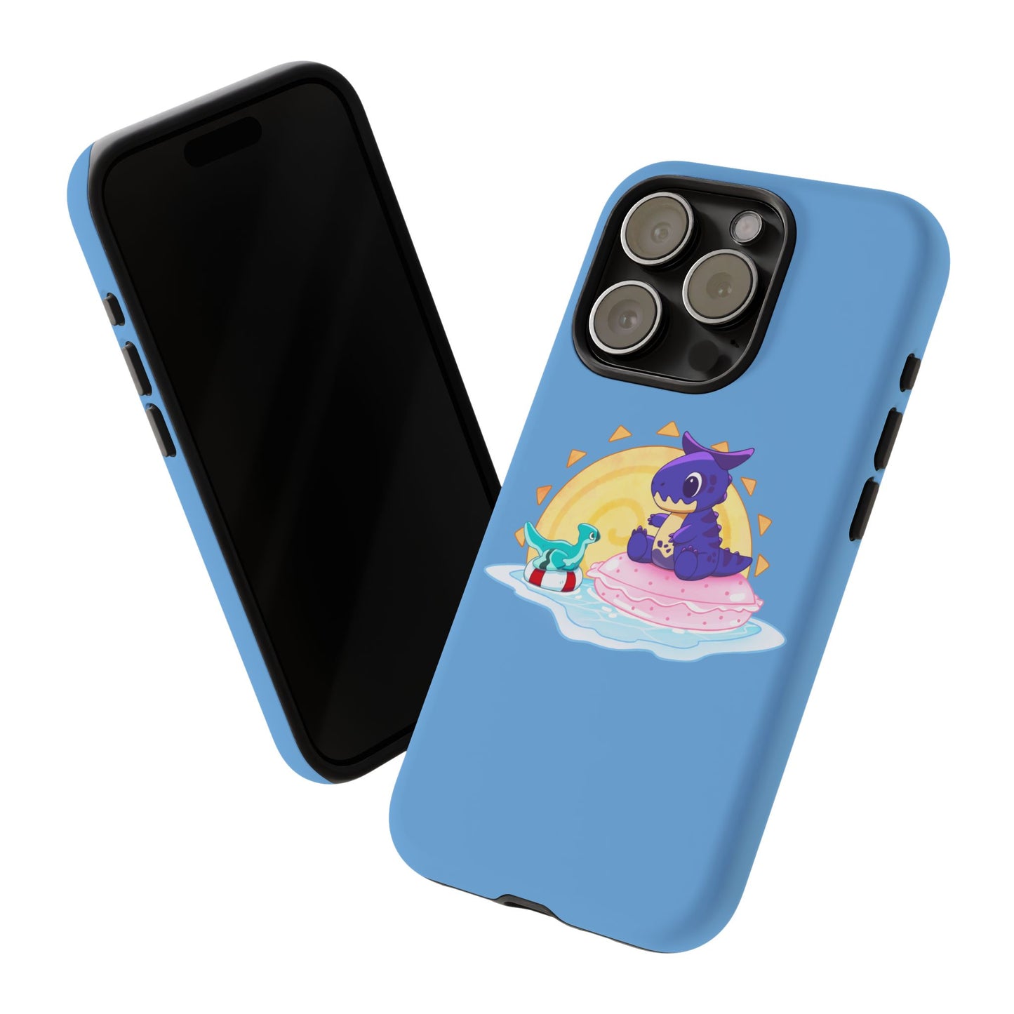 Limited Edition Carnotaurus with Archaeopteryx Sidekick Plushie Concept Art - Phone Case