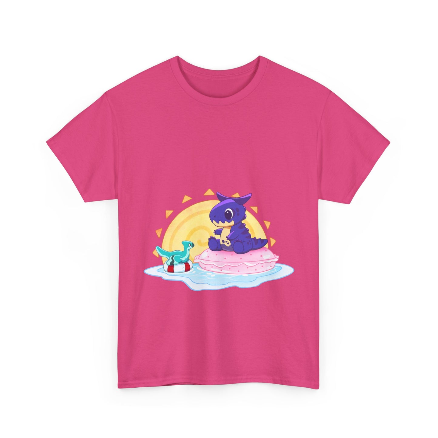 Limited Edition Carnotaurus with Archaeopteryx Sidekick Plushie Concept Art - T-Shirt (AUS EDITION)