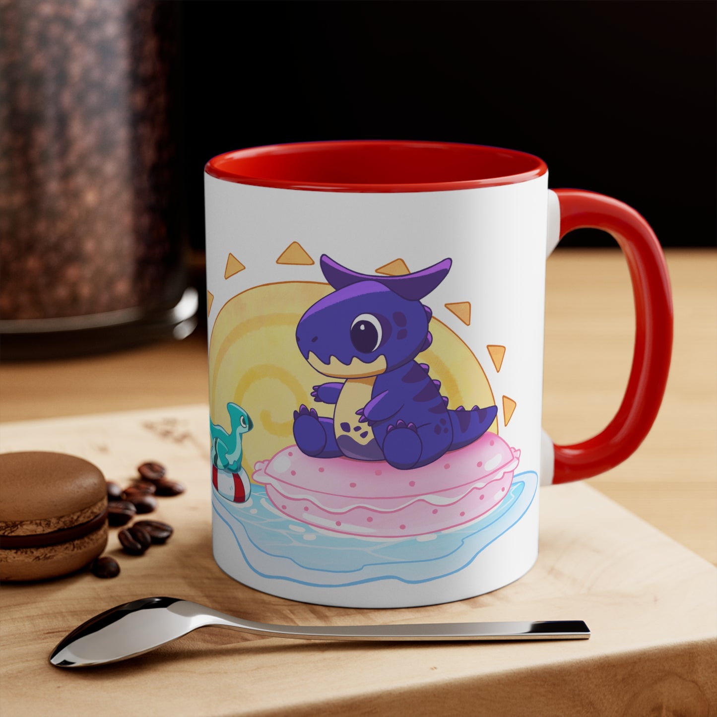 Limited Edition Carnotaurus with Archaeopteryx Sidekick Plushie Concept Art - Mug