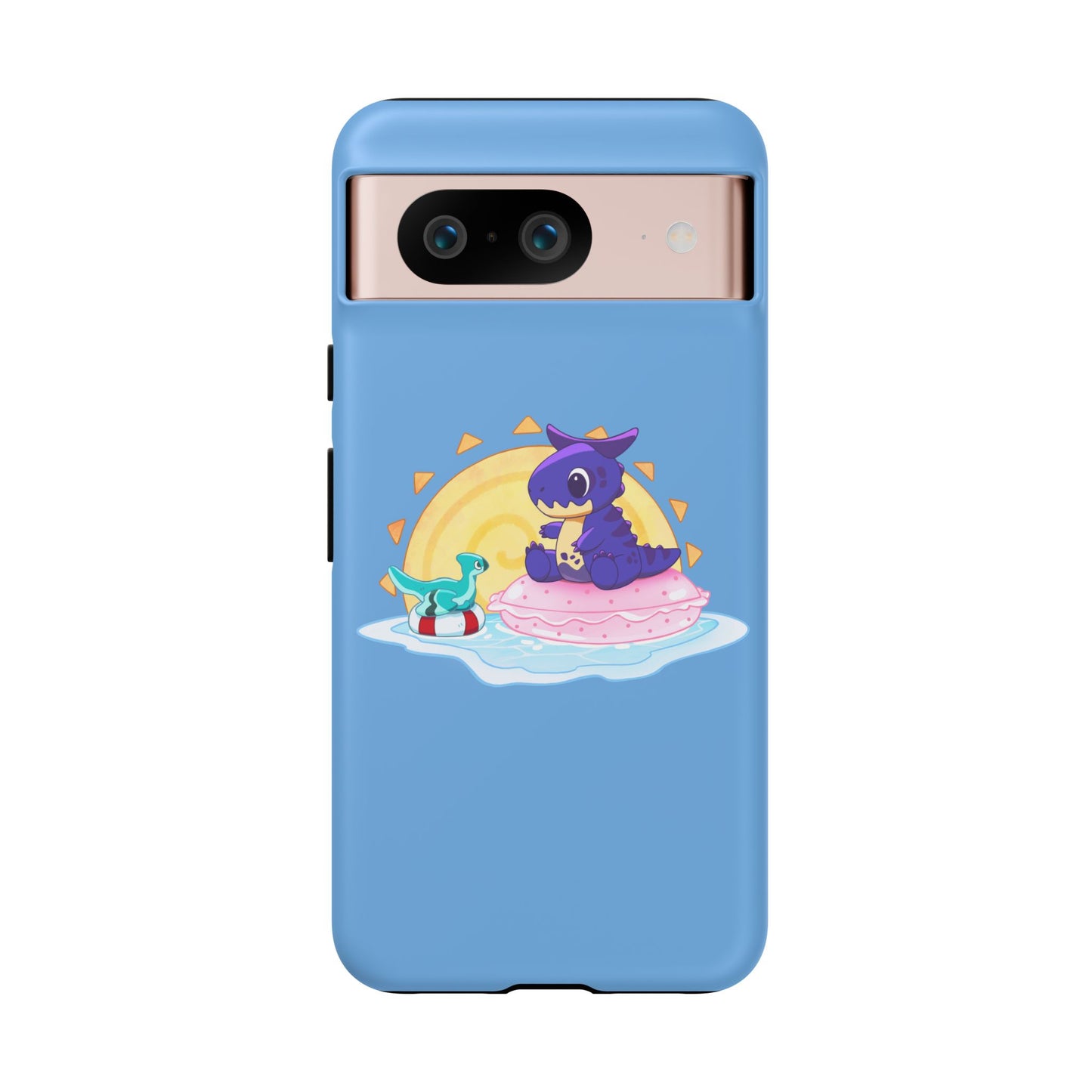Limited Edition Carnotaurus with Archaeopteryx Sidekick Plushie Concept Art - Phone Case