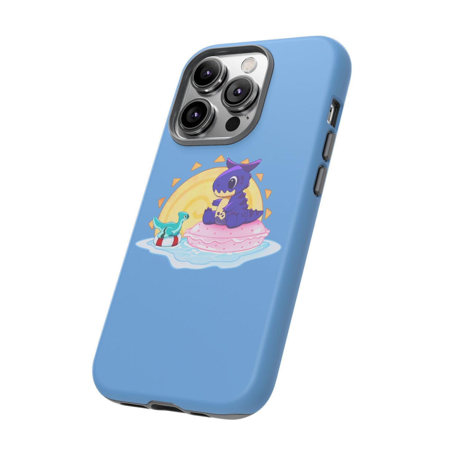 Limited Edition Carnotaurus with Archaeopteryx Sidekick Plushie Concept Art - Phone Case