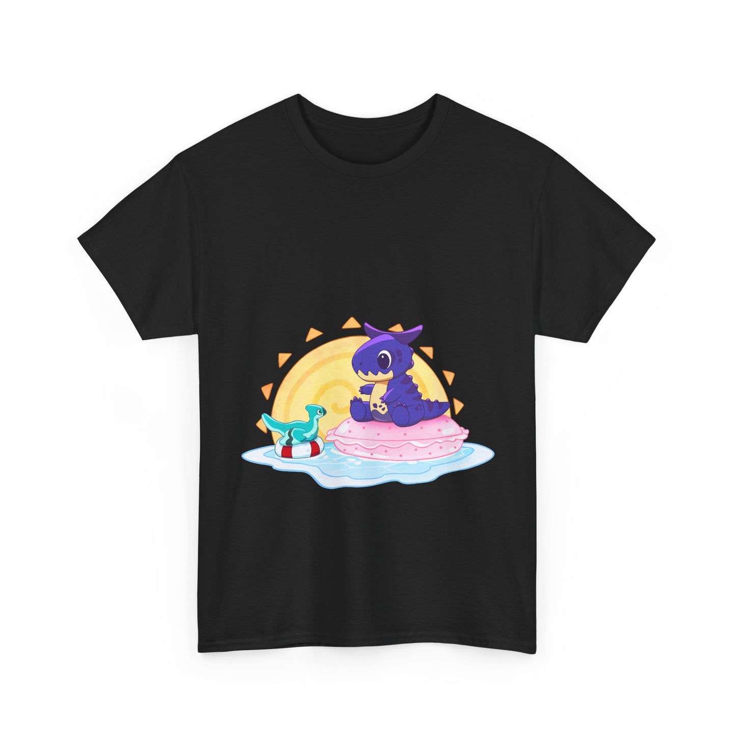 Limited Edition Carnotaurus with Archaeopteryx Sidekick Plushie Concept Art - T-Shirt (AUS EDITION)