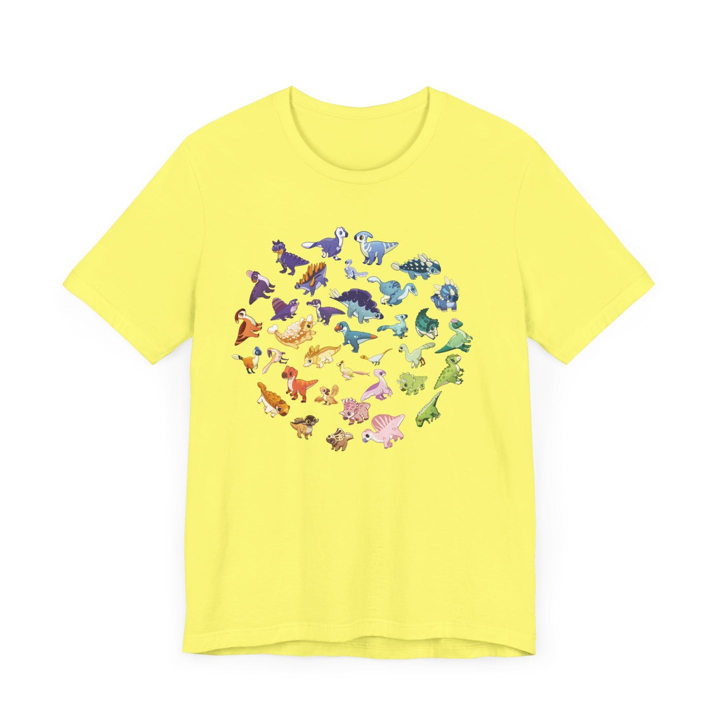 Rainbow of Dinos - Unisex Jersey Short Sleeve T-Shirt