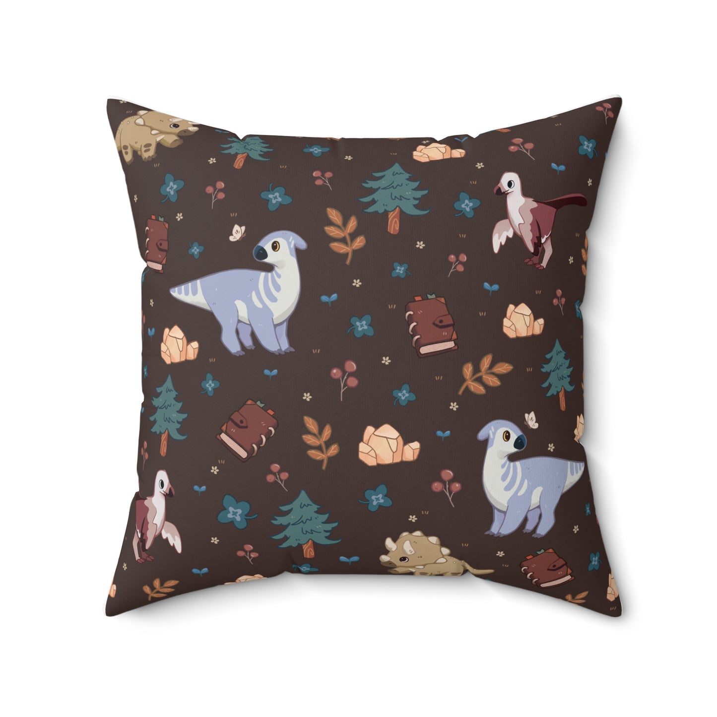 Square Pillow - Roaming Rancher in Truffle Brown
