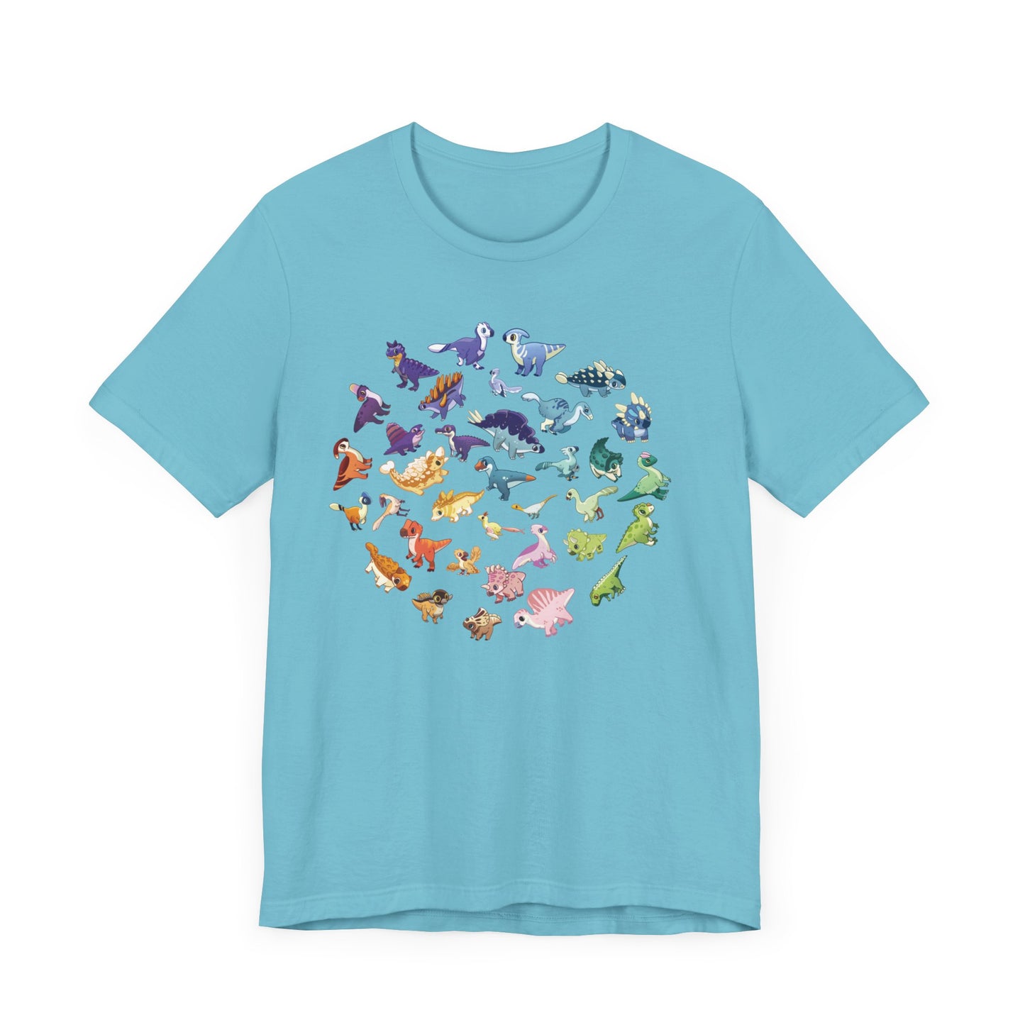 Rainbow of Dinos - Unisex Jersey Short Sleeve T-Shirt