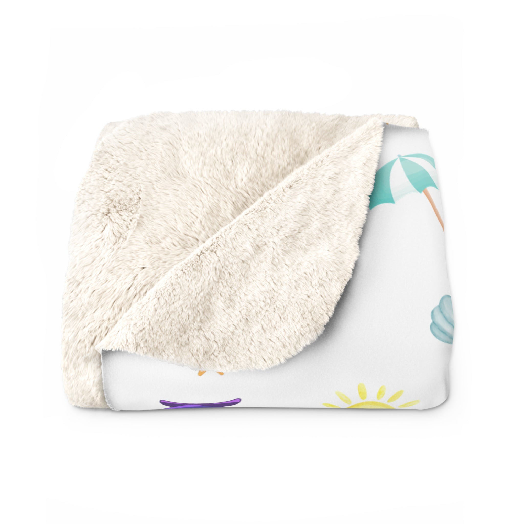 Limited Edition Carnotaurus with Archaeopteryx Sidekick Plushie Concept Art - Sherpa Fleece Blanket