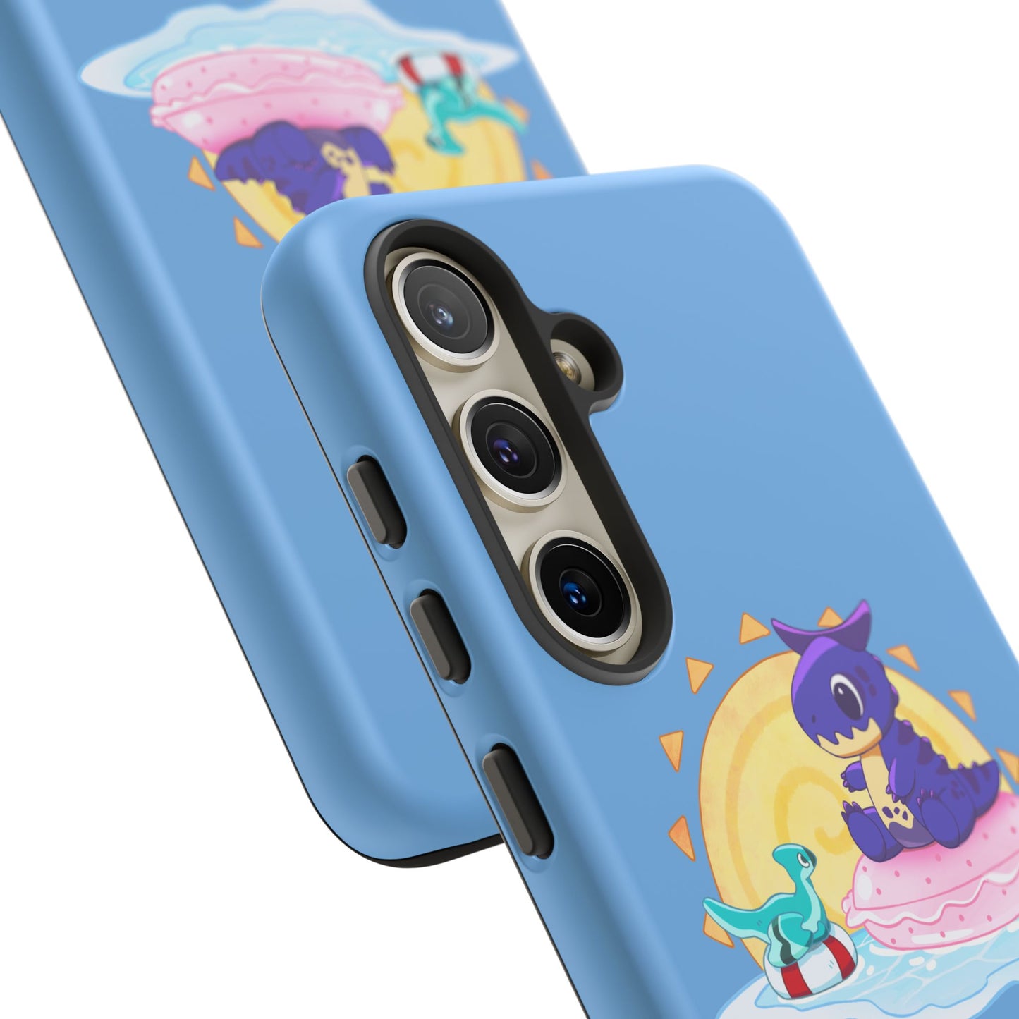 Limited Edition Carnotaurus with Archaeopteryx Sidekick Plushie Concept Art - Phone Case