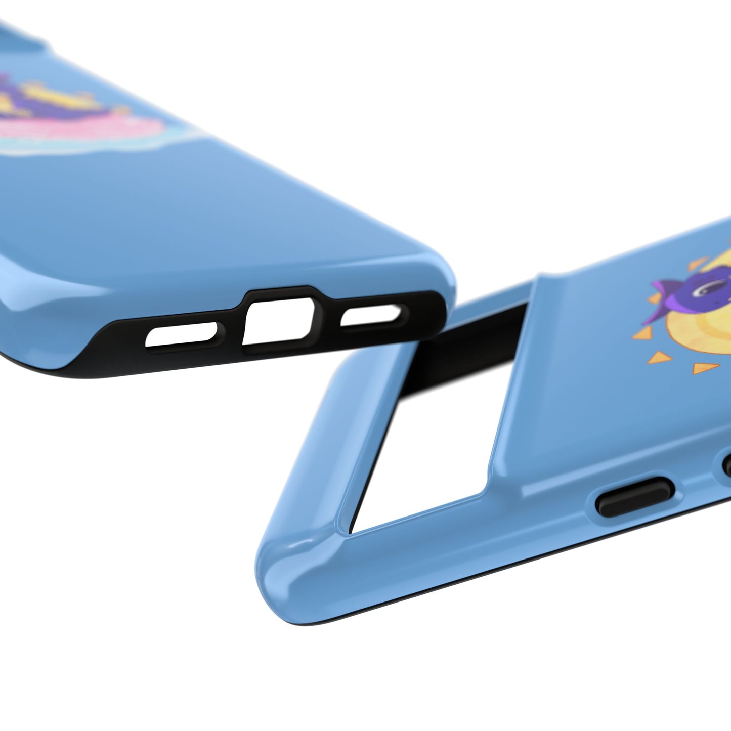 Limited Edition Carnotaurus with Archaeopteryx Sidekick Plushie Concept Art - Phone Case