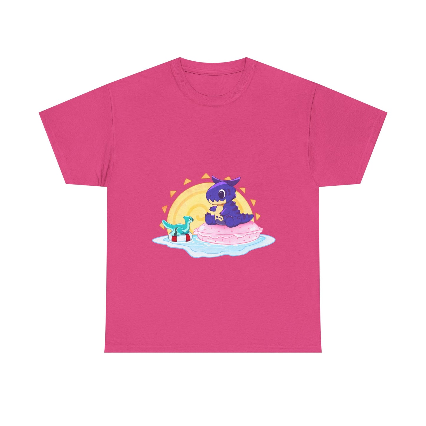 Limited Edition Carnotaurus with Archaeopteryx Sidekick Plushie Concept Art - T-Shirt (AUS EDITION)