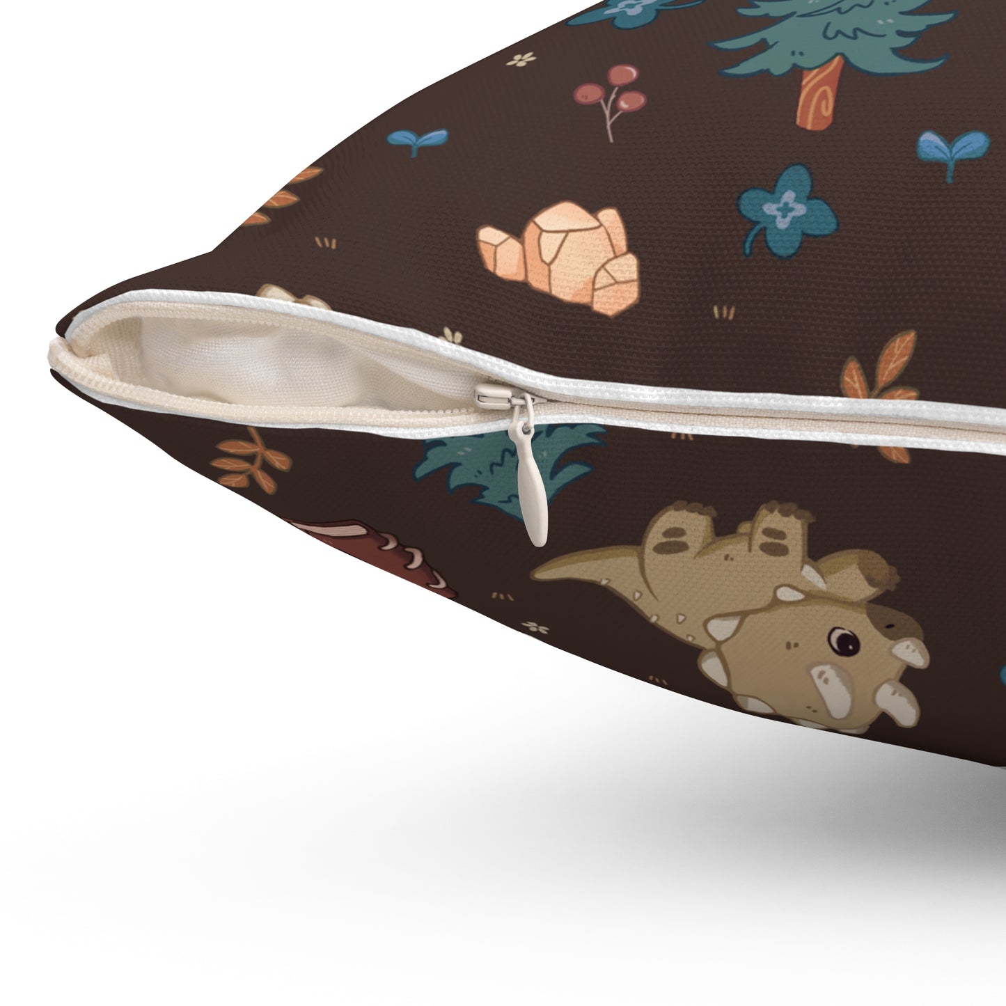 Square Pillow - Roaming Rancher in Truffle Brown