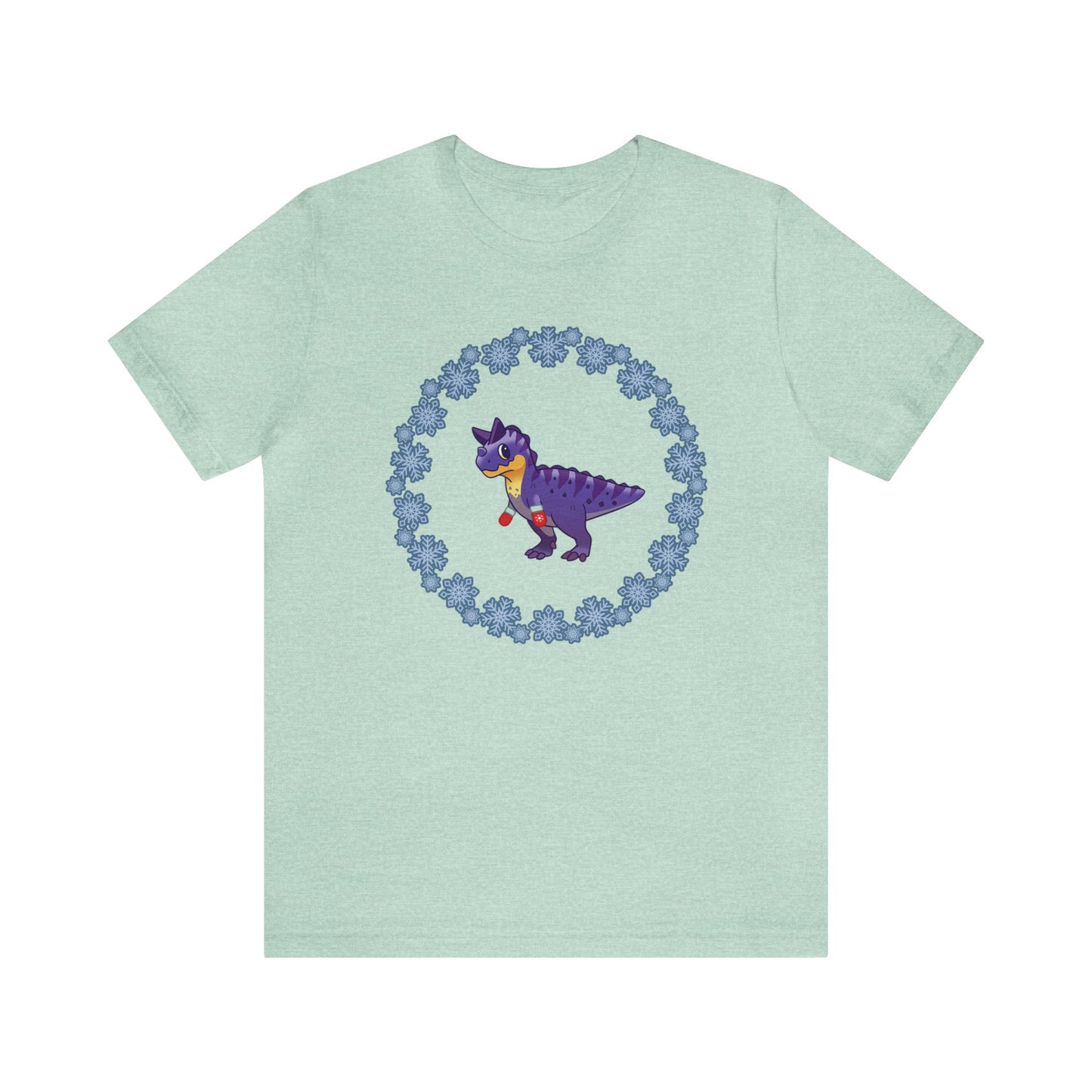 Snowflake Carnotaurus - Unisex Jersey Short Sleeve Tee