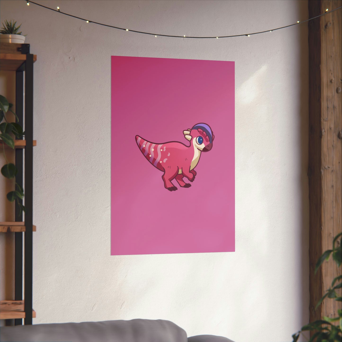 Pachycephalosaurus Matte Poster