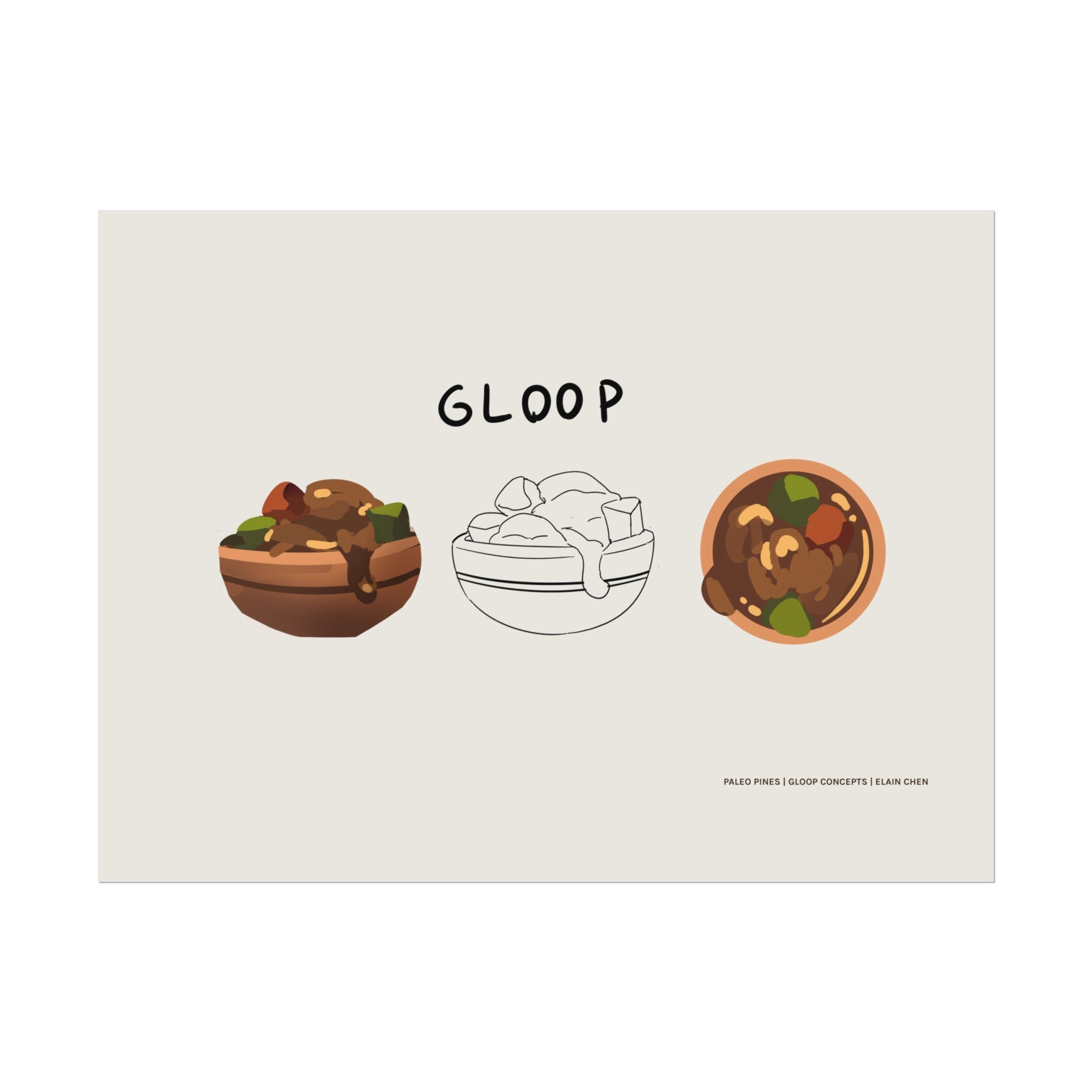 Gloop - Poster – Paleo Pines Official Merchandise