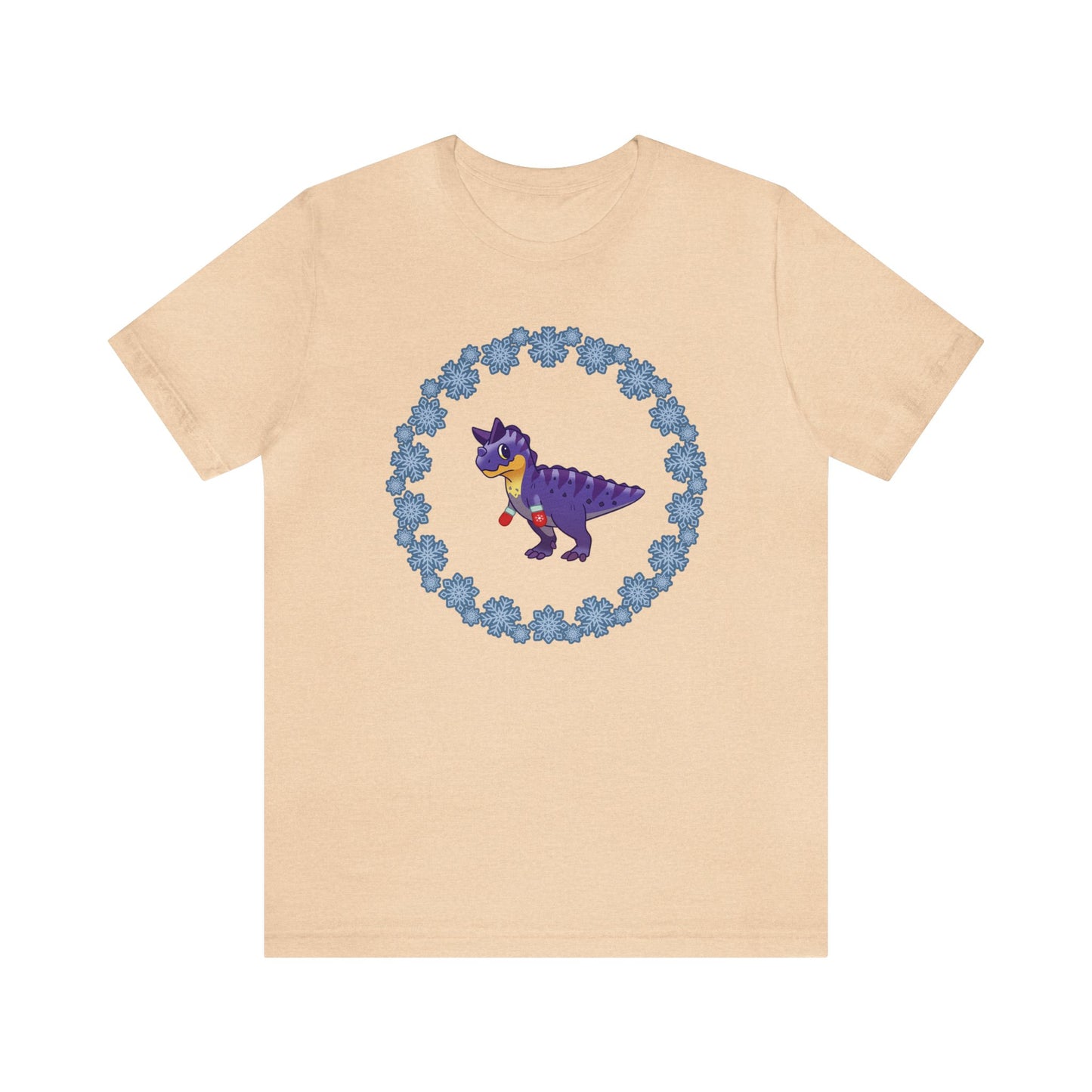 Snowflake Carnotaurus - Unisex Jersey Short Sleeve Tee