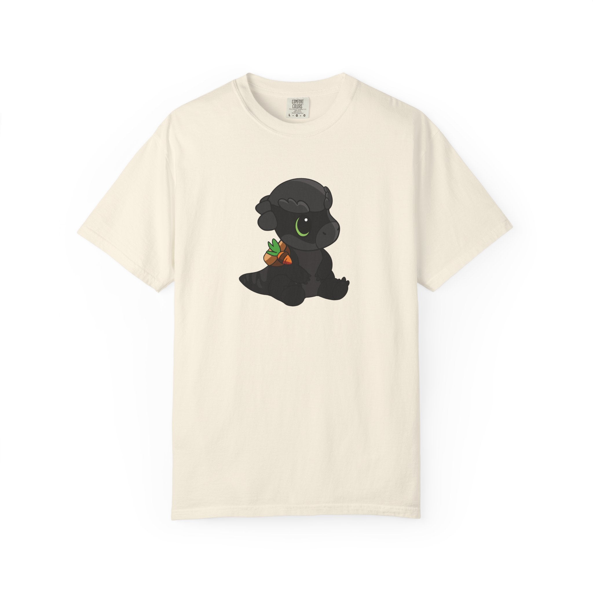 Limited Edition Bonk the Melanistic Pachycephalosaurus Plushie Art - T-Shirt