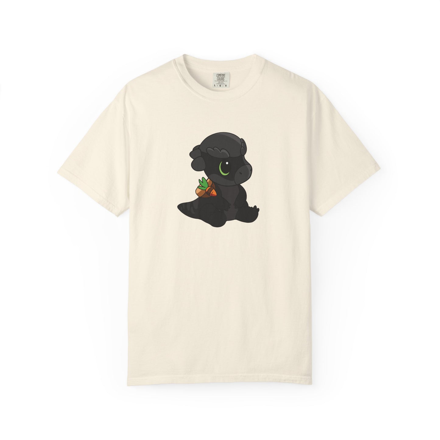 Limited Edition Bonk the Melanistic Pachycephalosaurus Plushie Art - T-Shirt