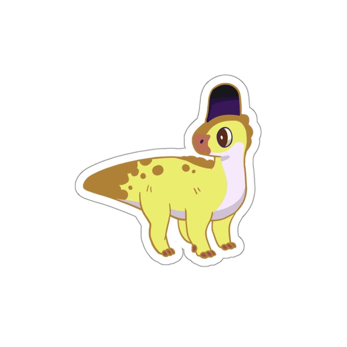 Non-Binary Pride Corythosaurus Sticker - Die-Cut Stickers