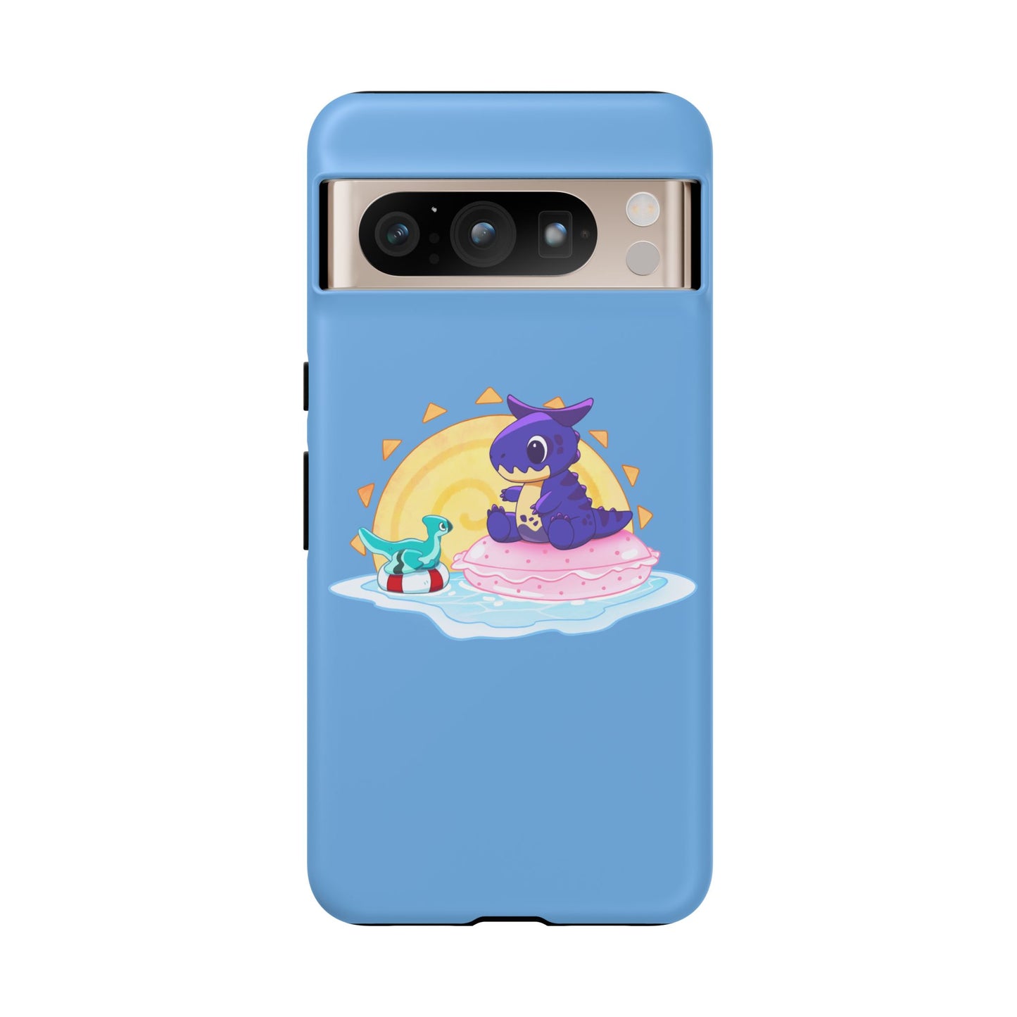 Limited Edition Carnotaurus with Archaeopteryx Sidekick Plushie Concept Art - Phone Case